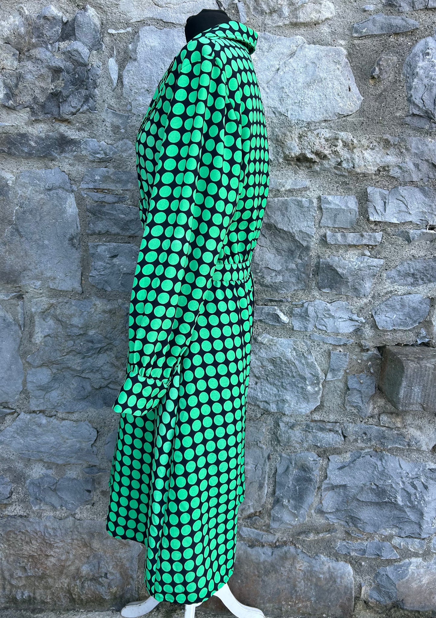 Spotty green dress uk 14