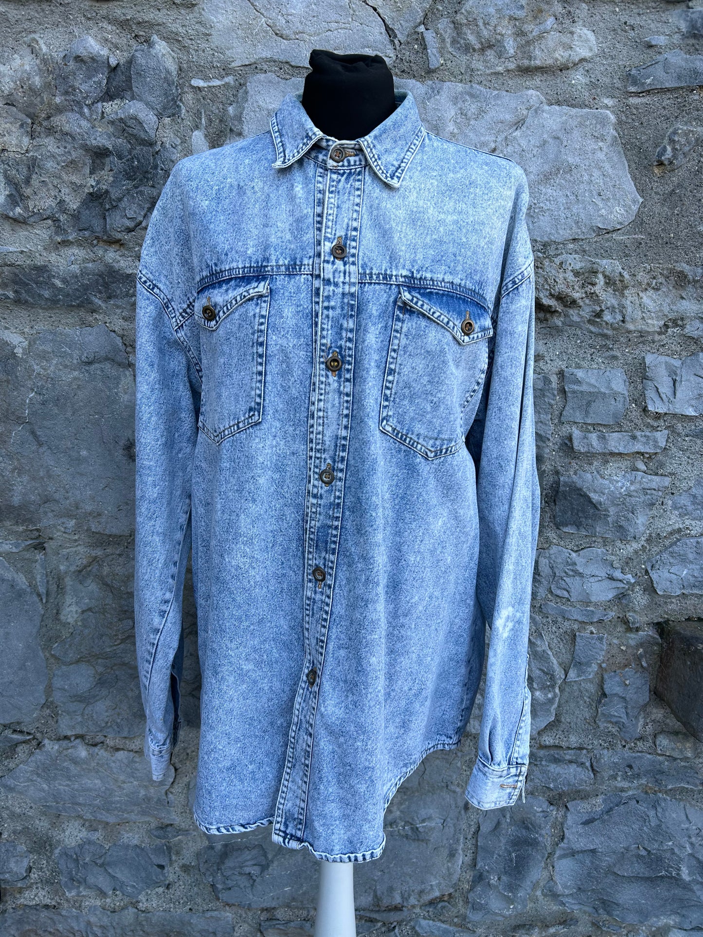 90s denim shirt Large