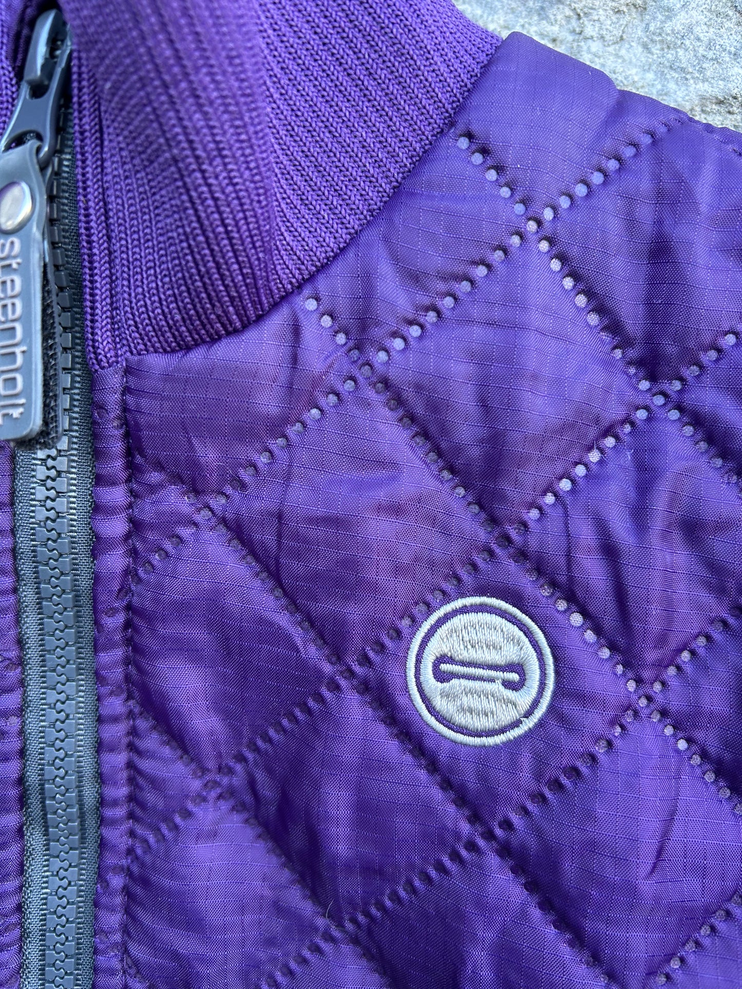 Purple quilted jacket 7-8y (122-128cm)