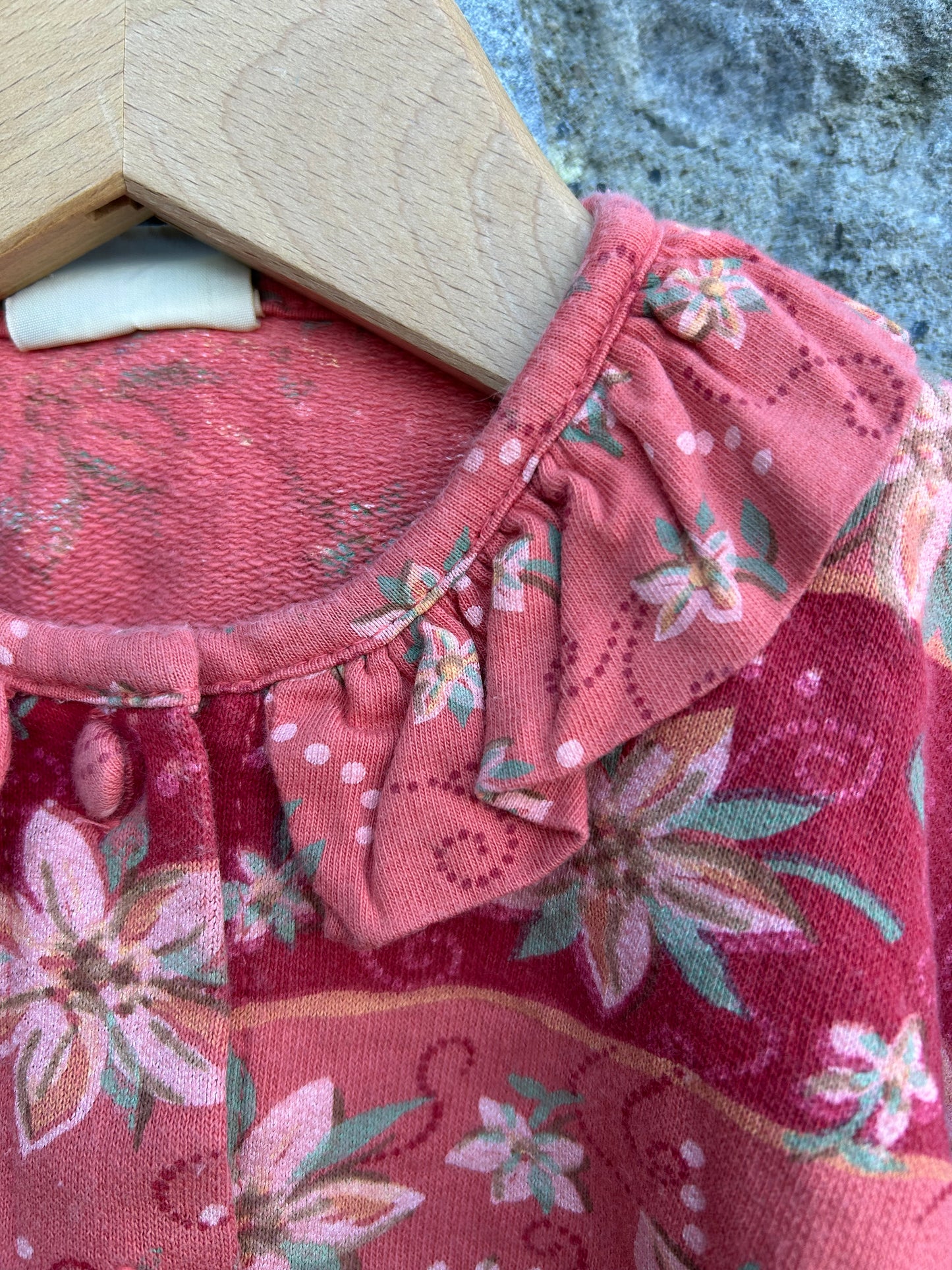 80s floral panels cardigan 12-18m (80-86cm)