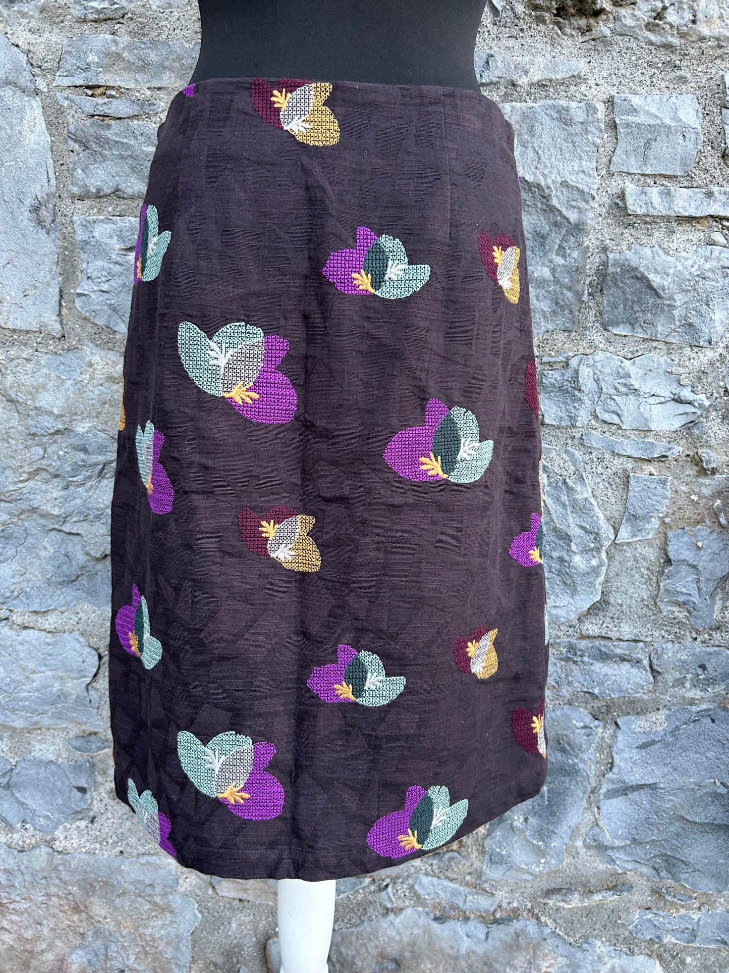 Paper in Layers' Aubergine Skirt uk 8-10