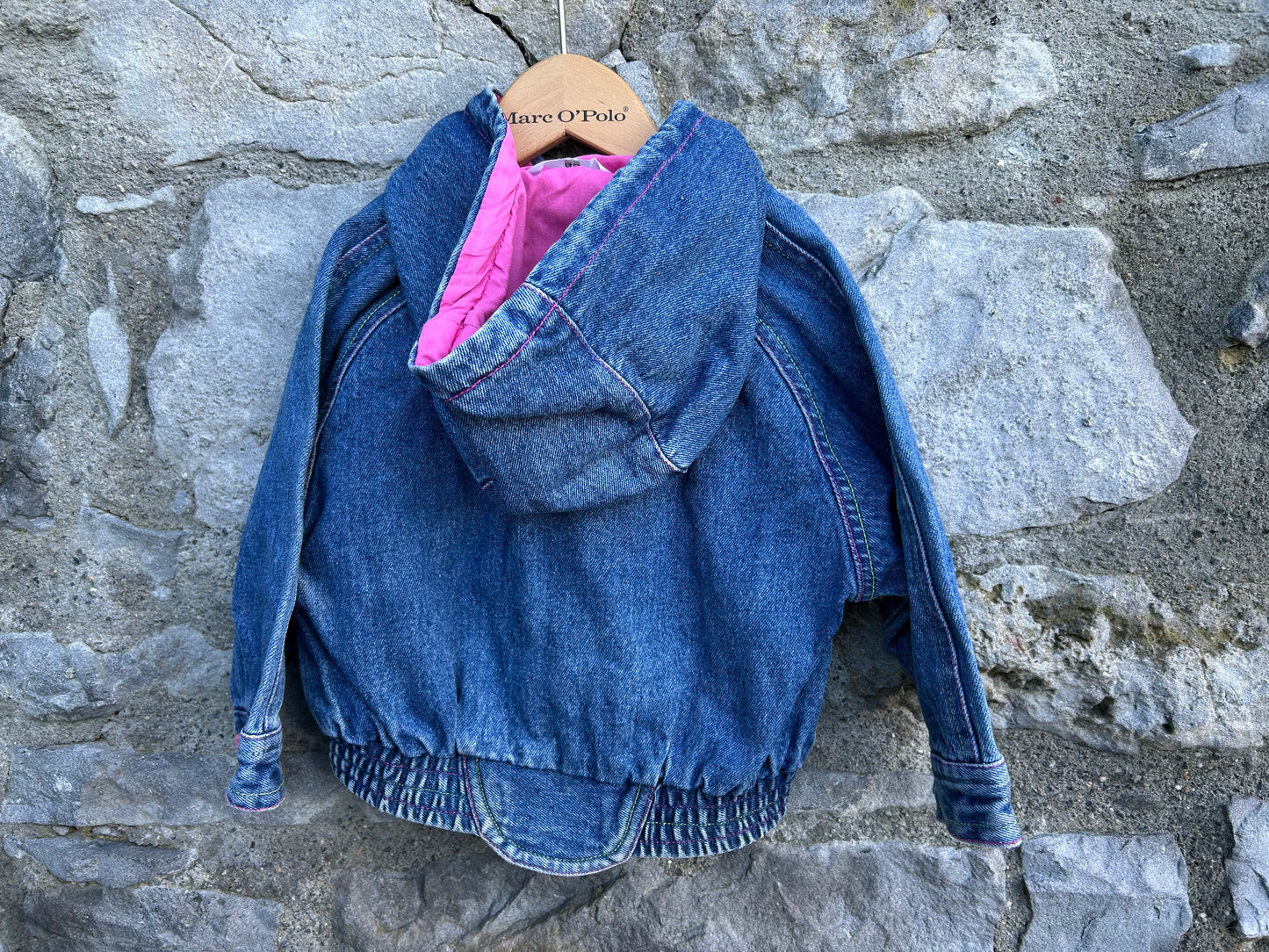 80s Nice denim hooded jacket 12m (80cm)