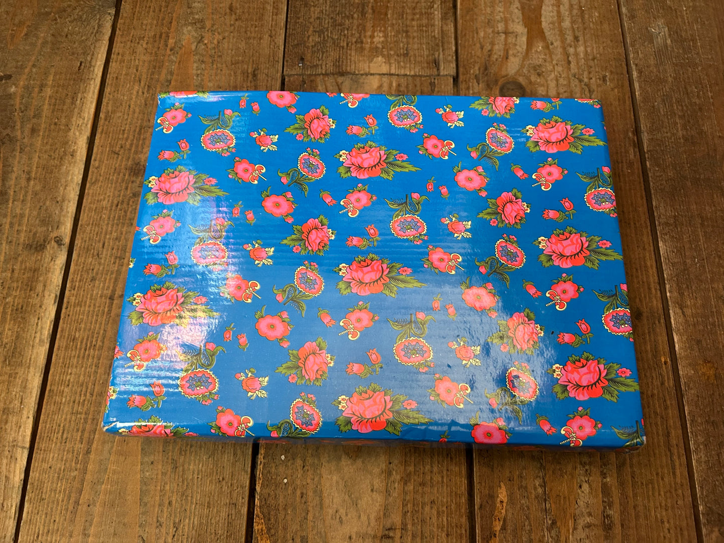 Blue&red floral tea set