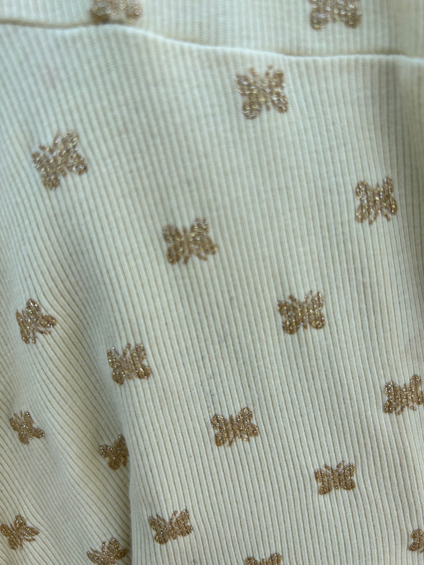 Glitter butterflies yellow dress 5-6y (110-116cm)