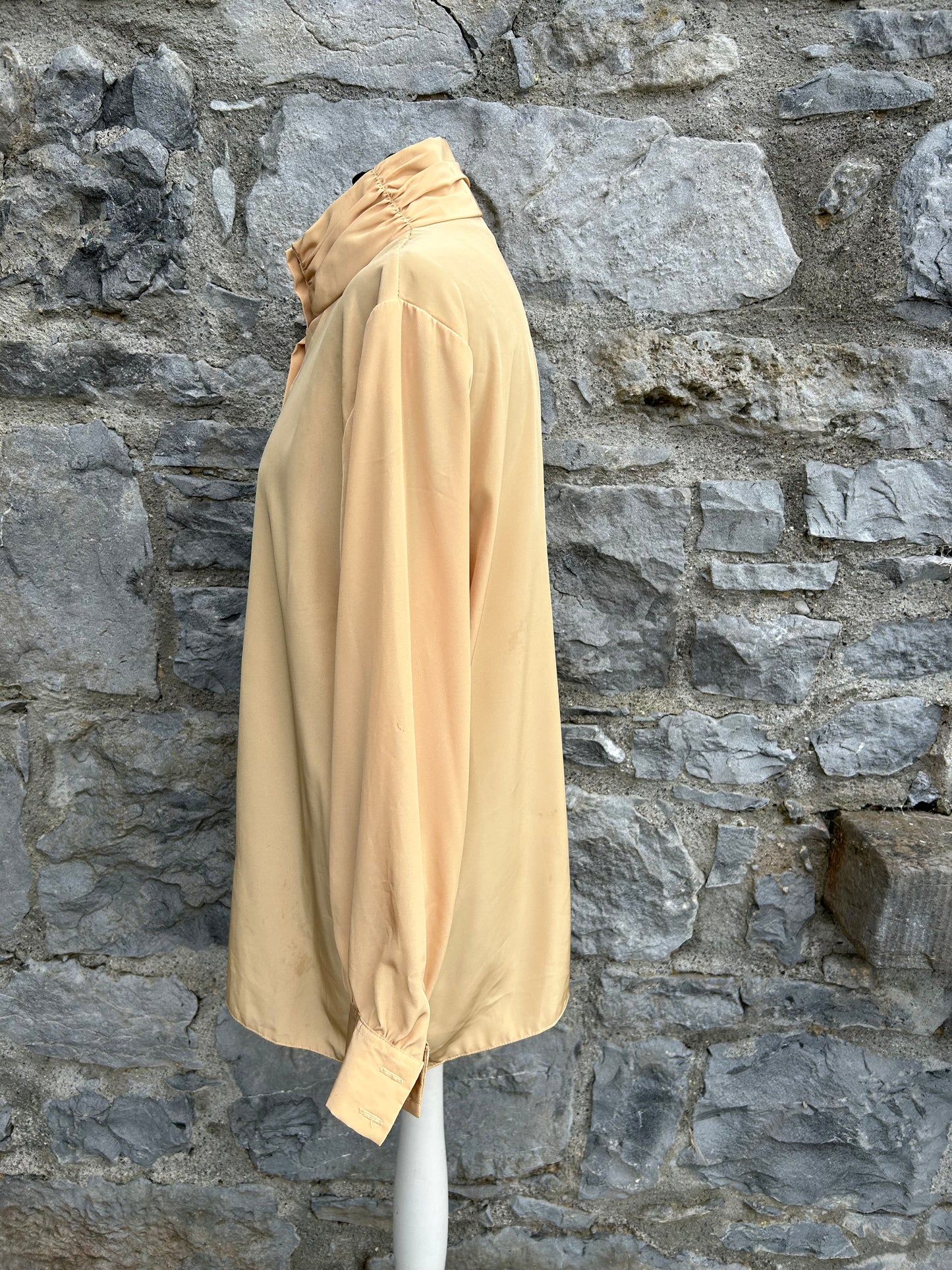 90s yellow blouse uk 14-16