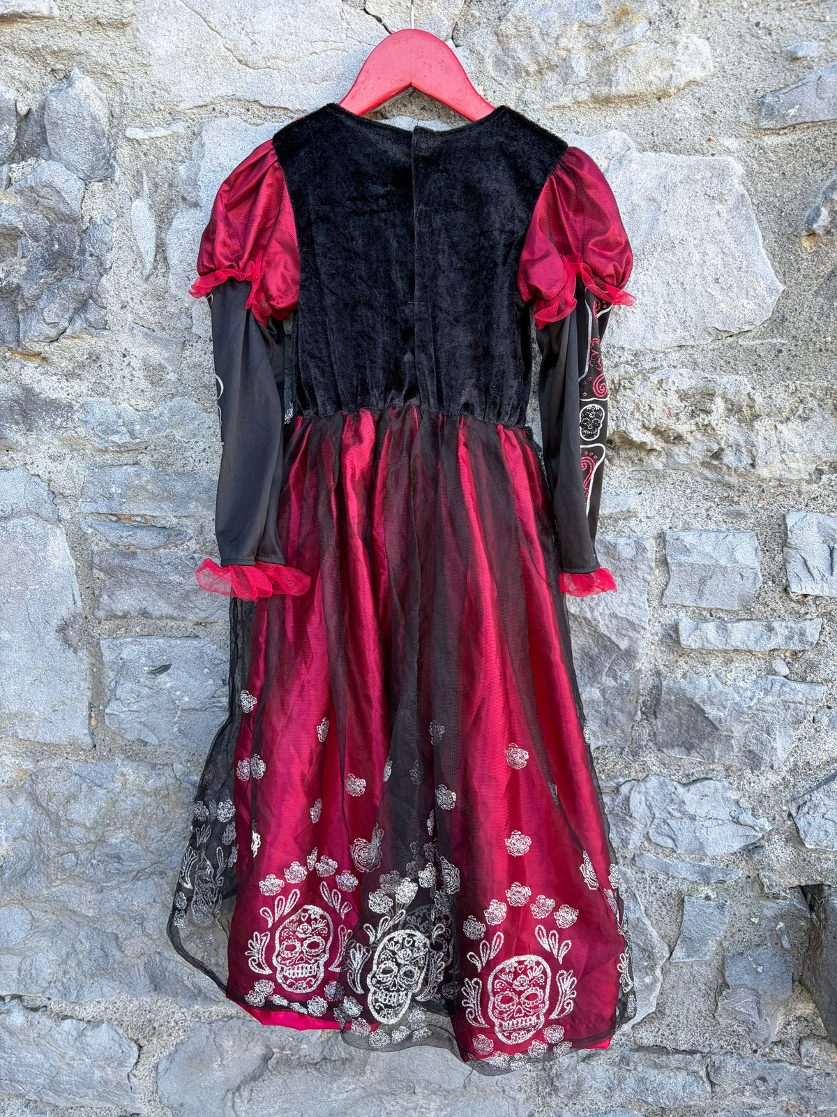 Day of the dead dress 5-6y (110-116cm)
