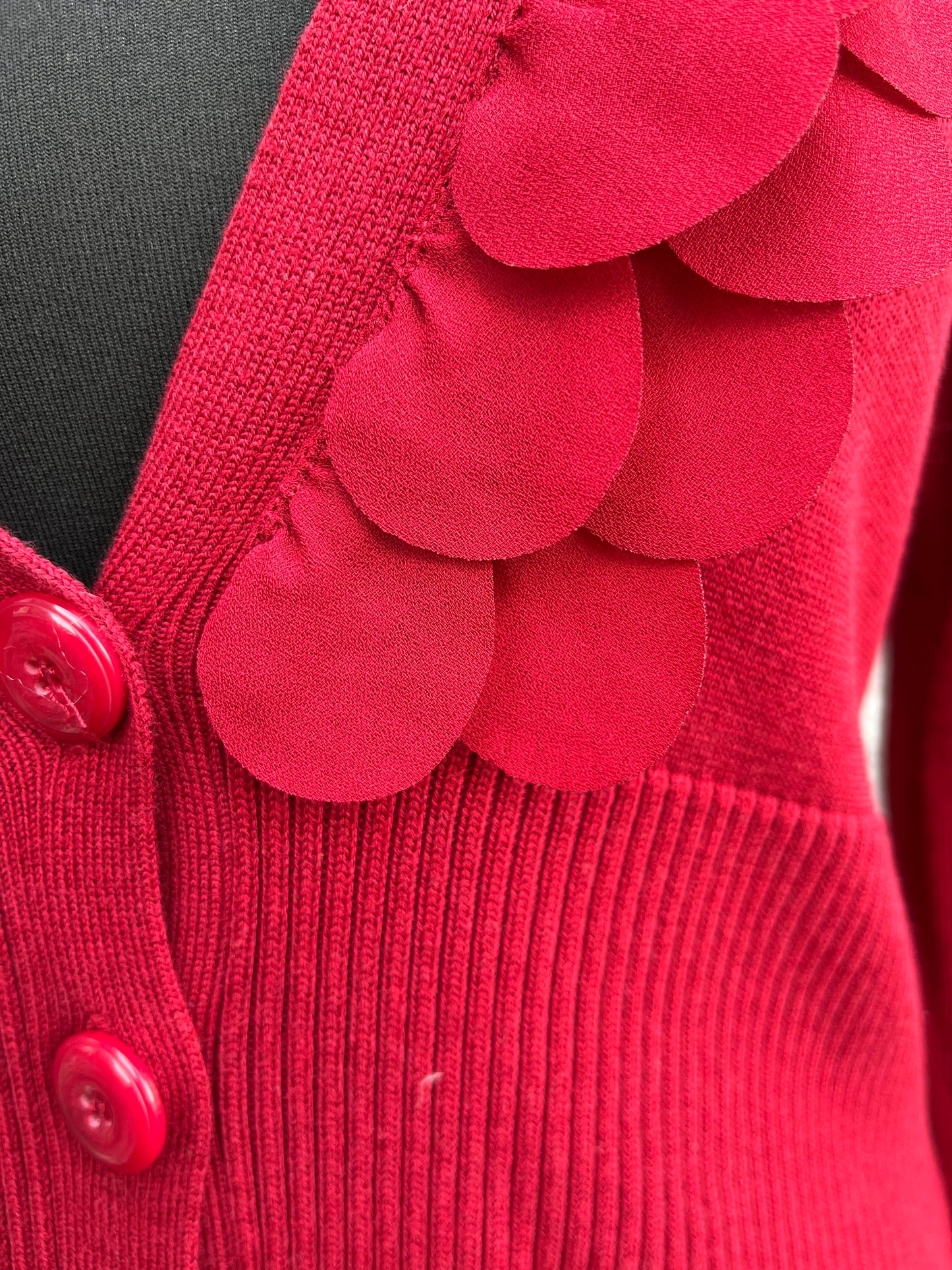 Dark Red cardigan uk 10-12