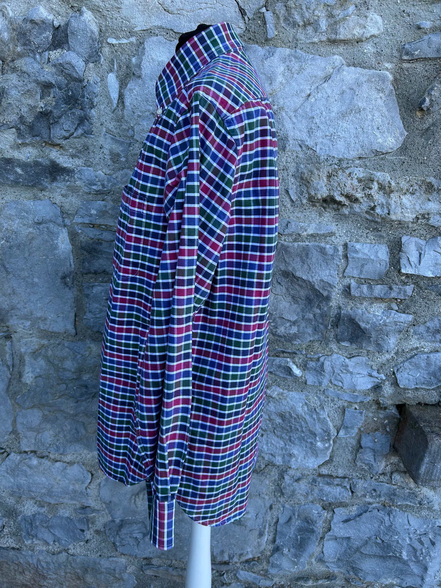 Red&navy check shirt Medium
