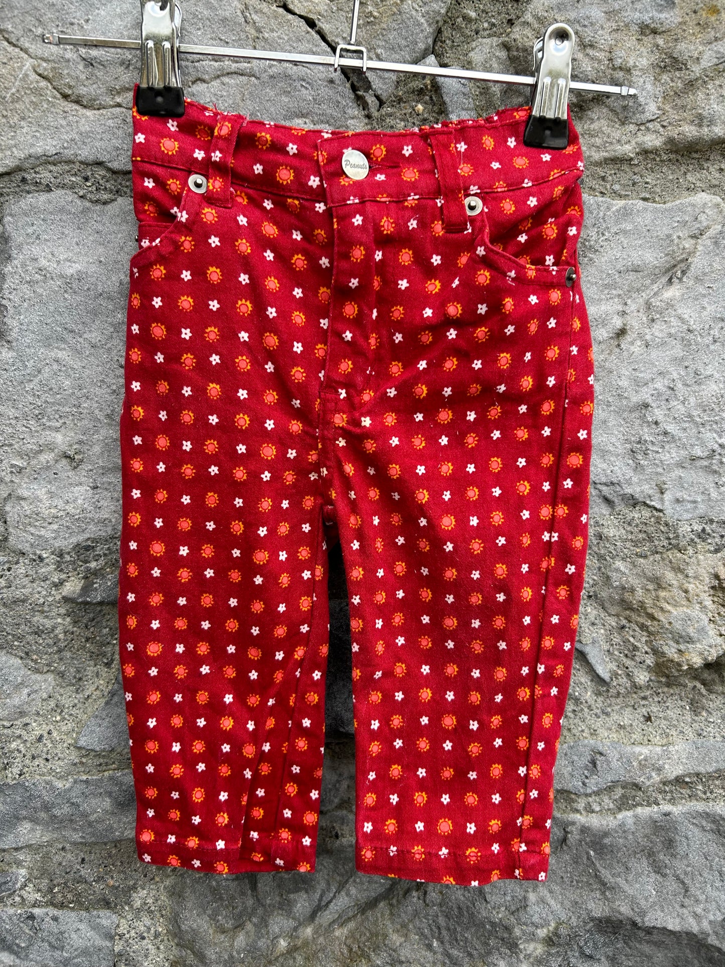 90s flower dots jeans 9-12m (74-80cm)