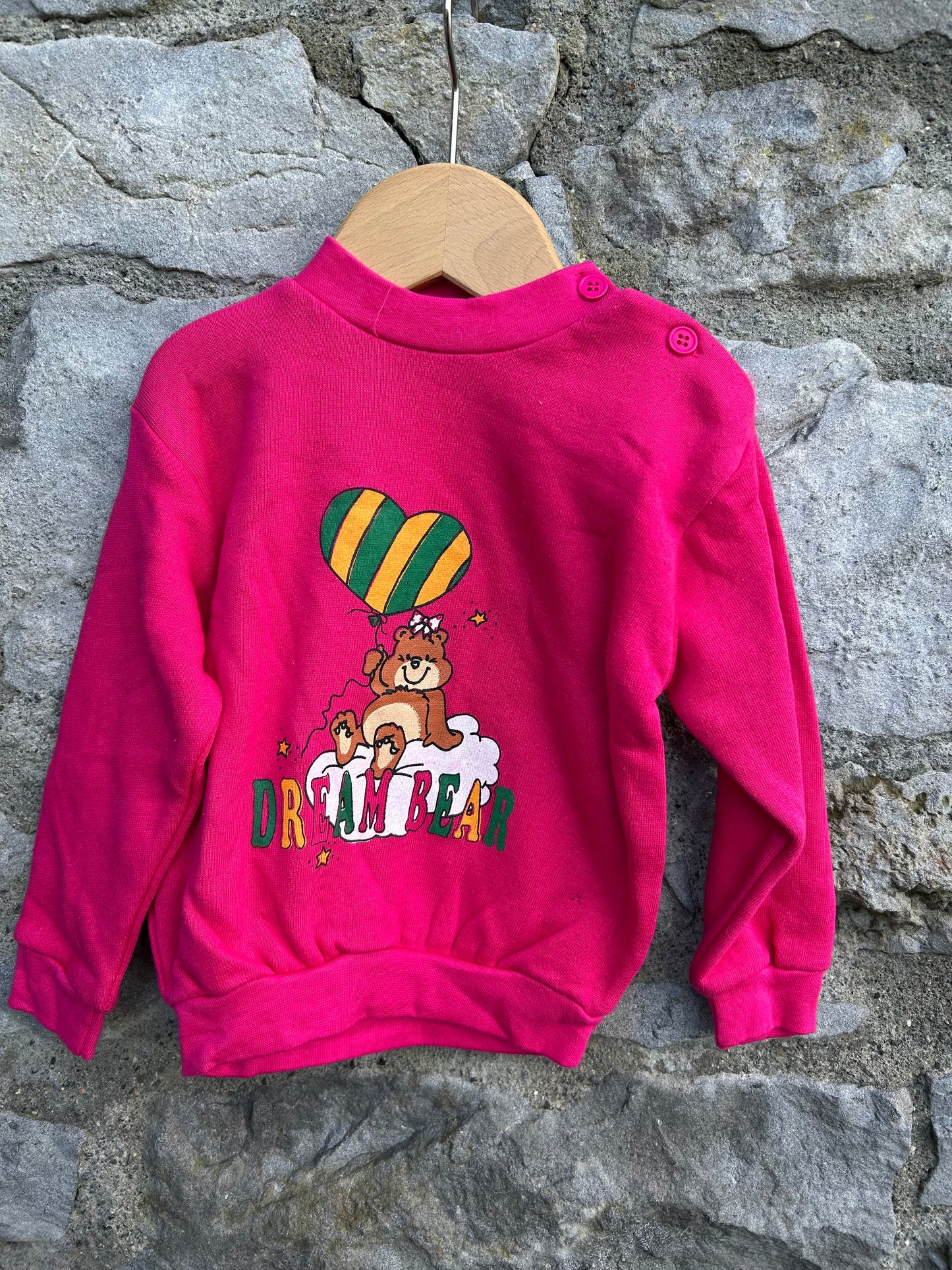 80s dream bear sweatshirt 12-18m (80-86cm)