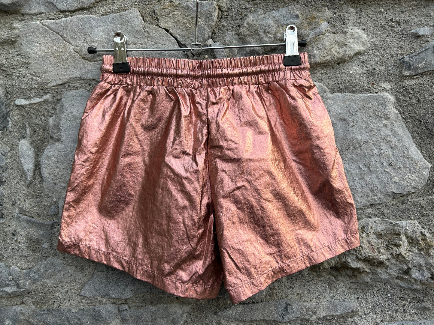 Rose gold metallic shorts 7-8y (122-128cm)