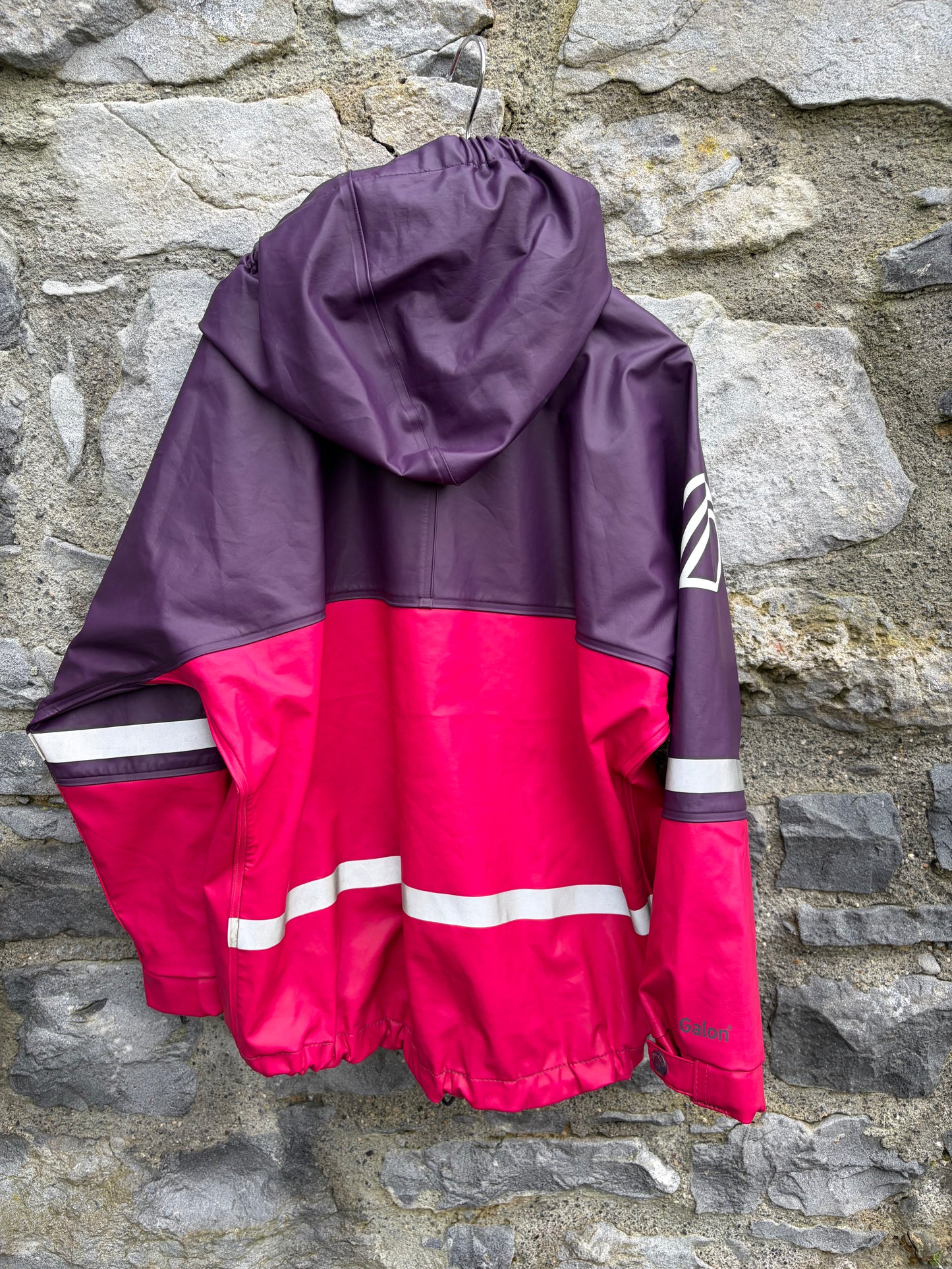 Pink&purple raincoat 6-7y (116-122cm)