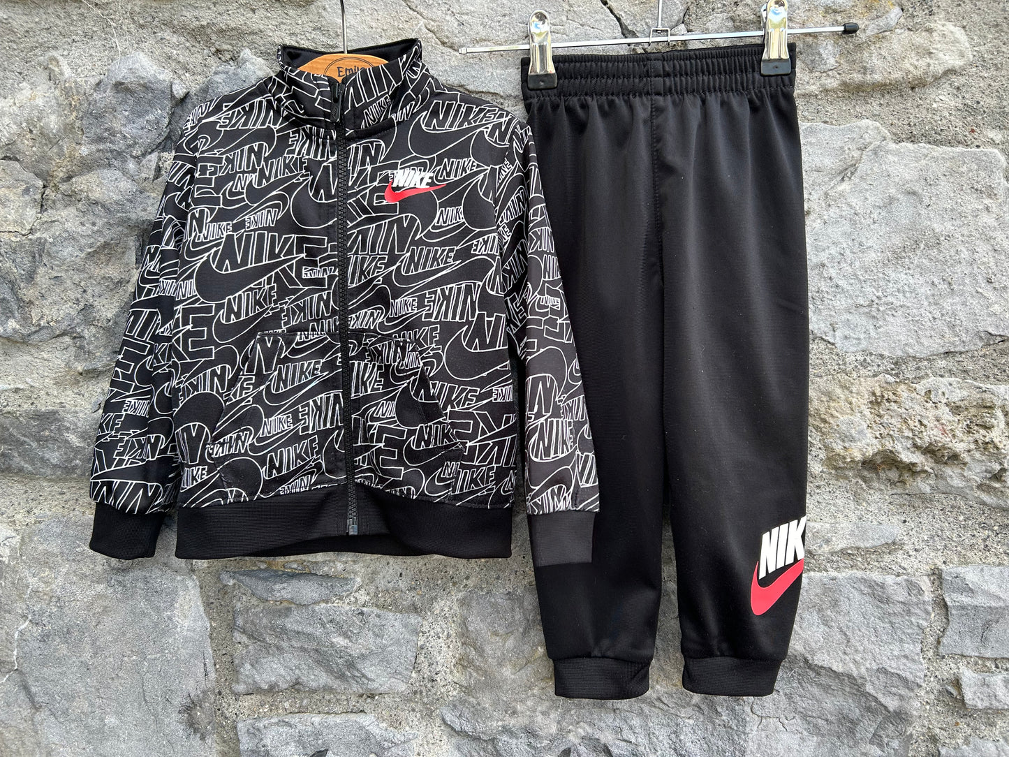 Logo black tracksuit 18-24m (86-92cm)