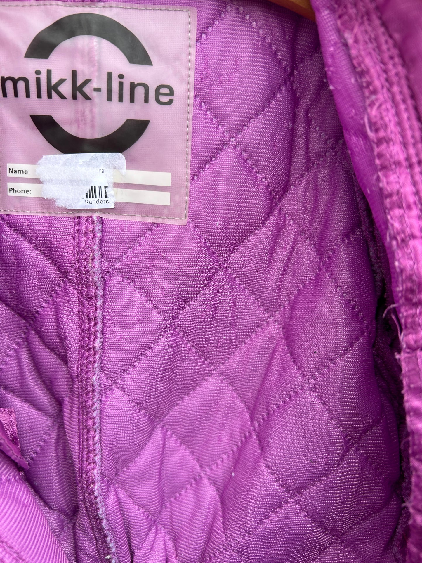 Pink quilted pramsuit 9m (74cm)