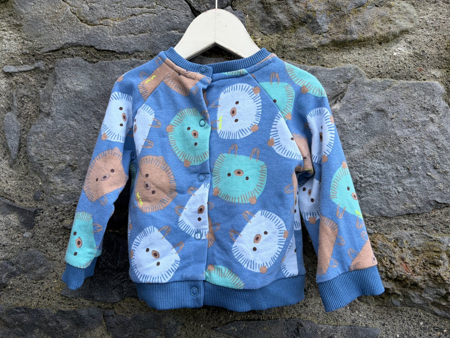 Hedgehog blue sweatshirt 3-6m (62-68cm)