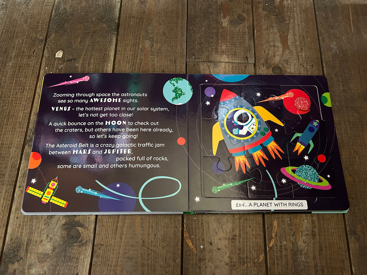 Space jigsaw book