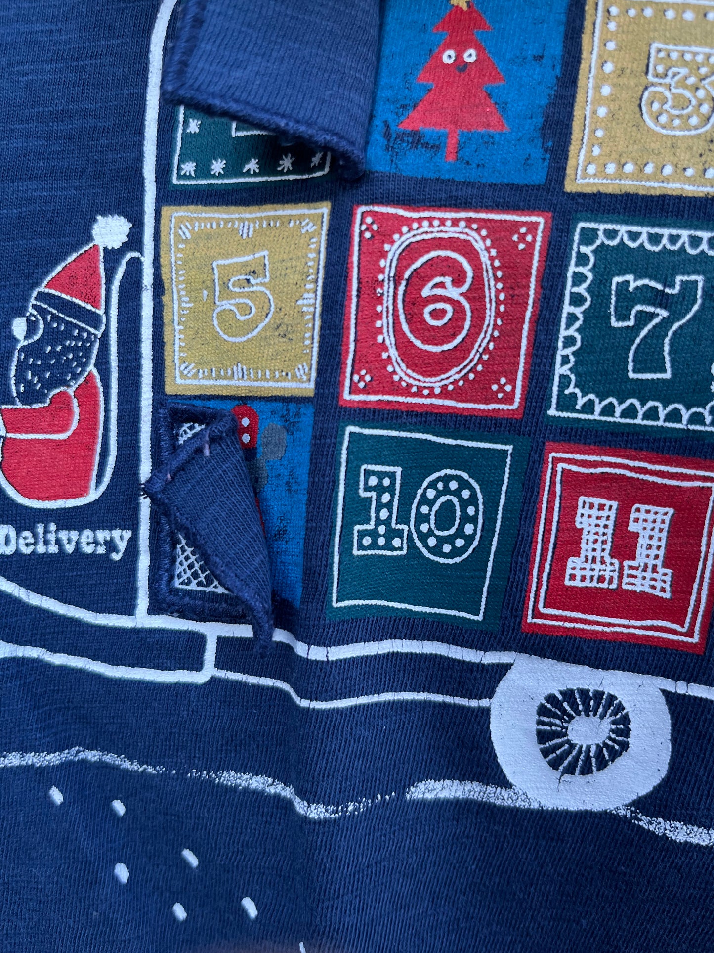 Gift truck navy top 2-3y (92-98cm)