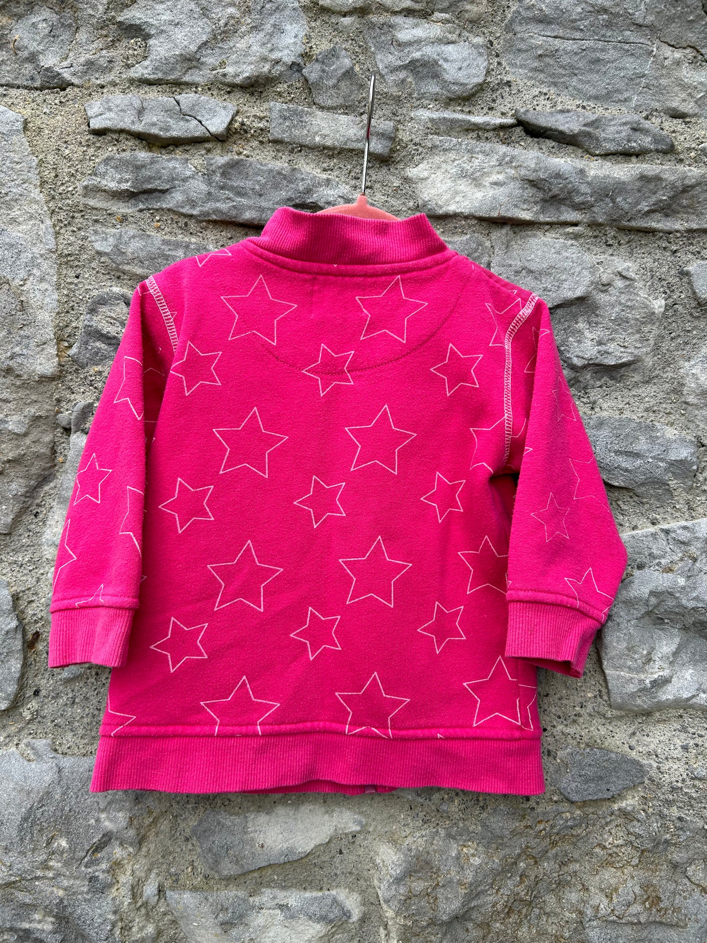 Pink stars jacket 12-18m (80-86cm)
