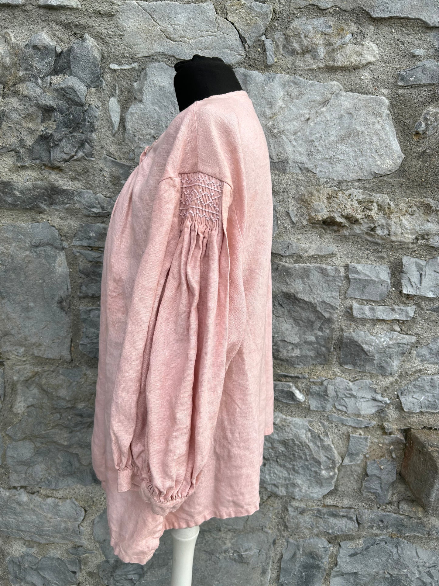 Peach folk blouse uk 18-20