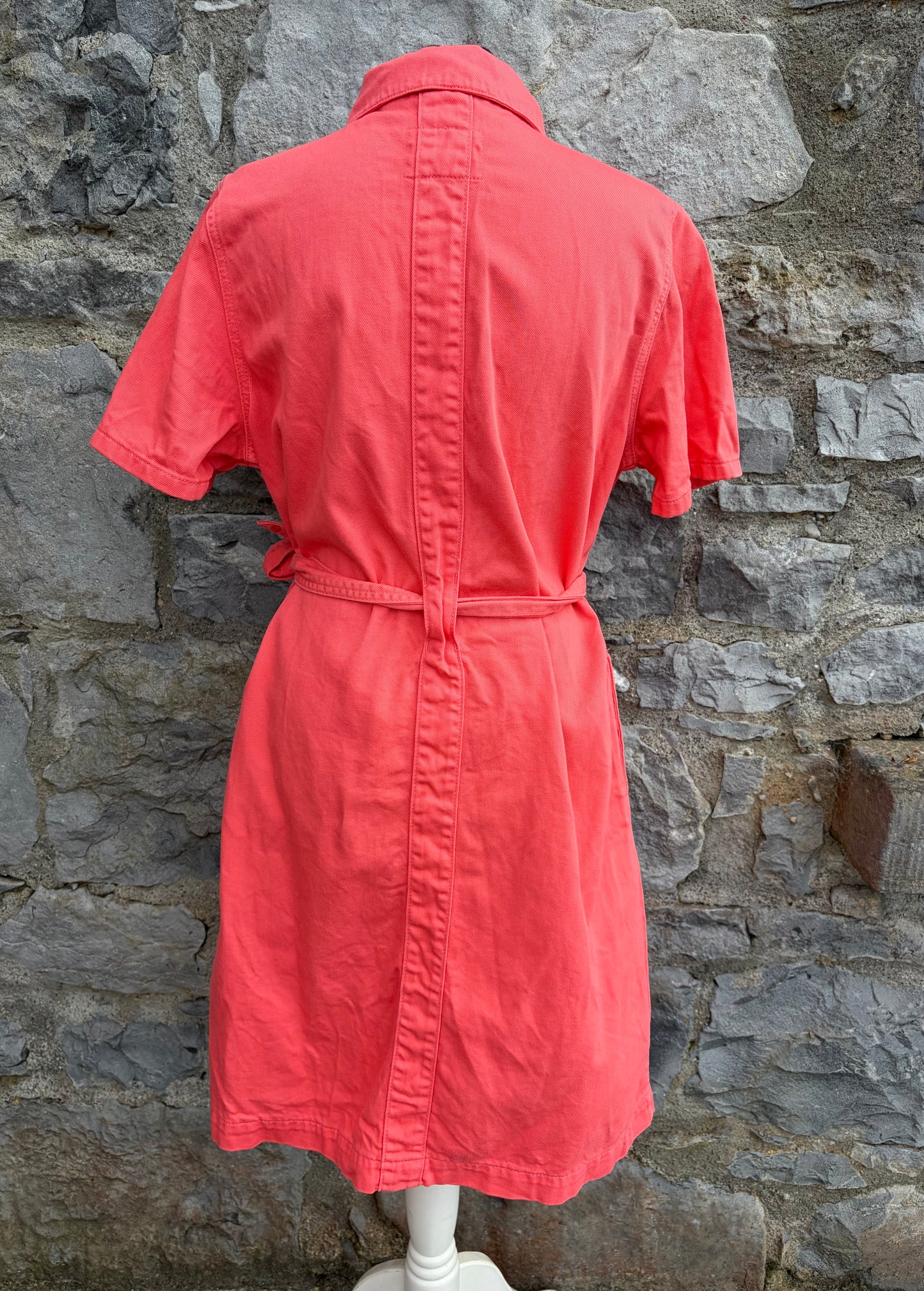 Coral button-up denim dress uk 12