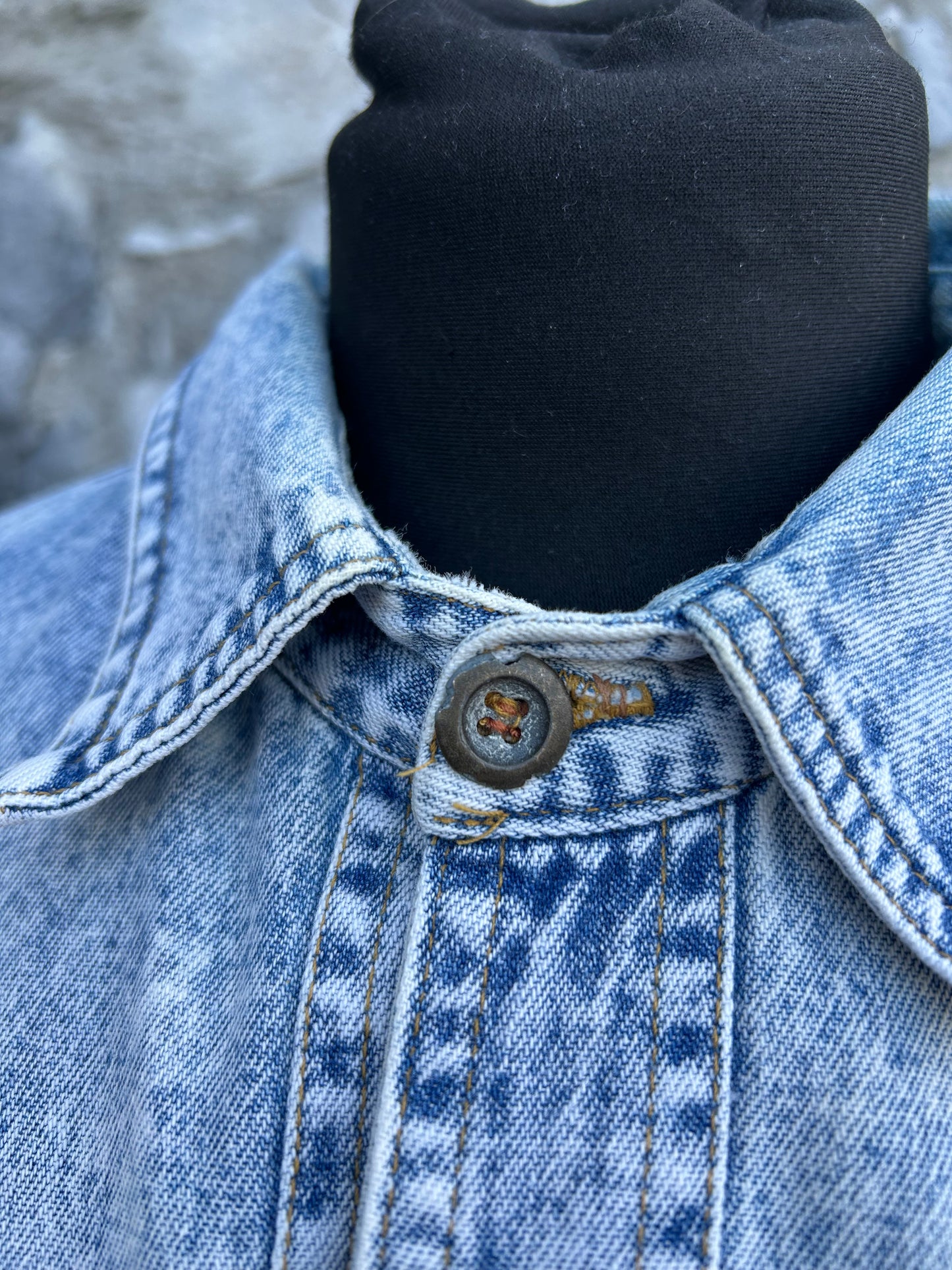90s denim shirt Large