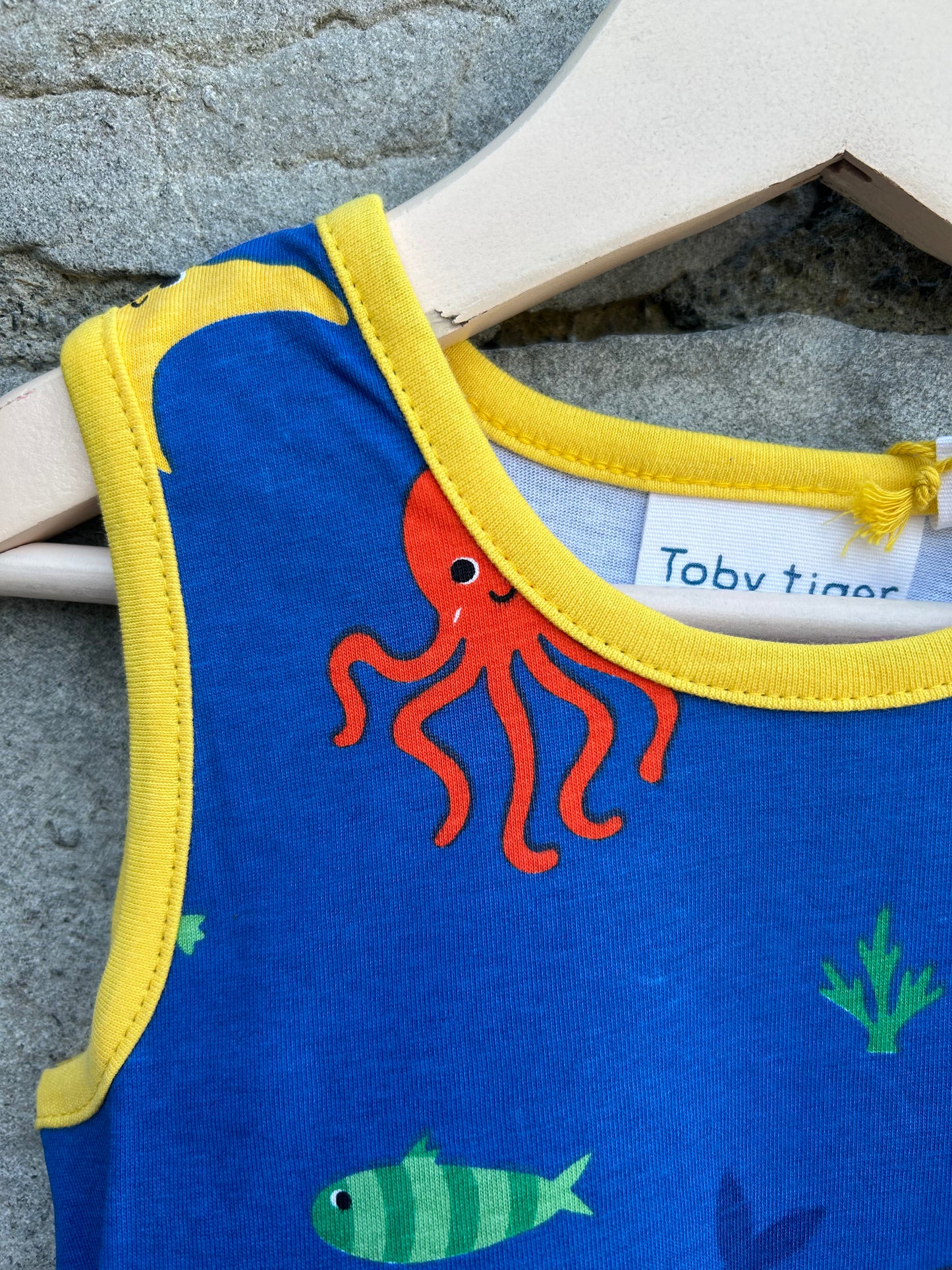 Sea life blue dress 2-3y (92-98cm)