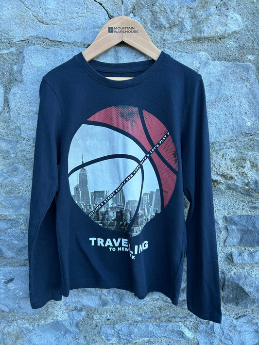 Travel navy top  9-10y (134-140cm)