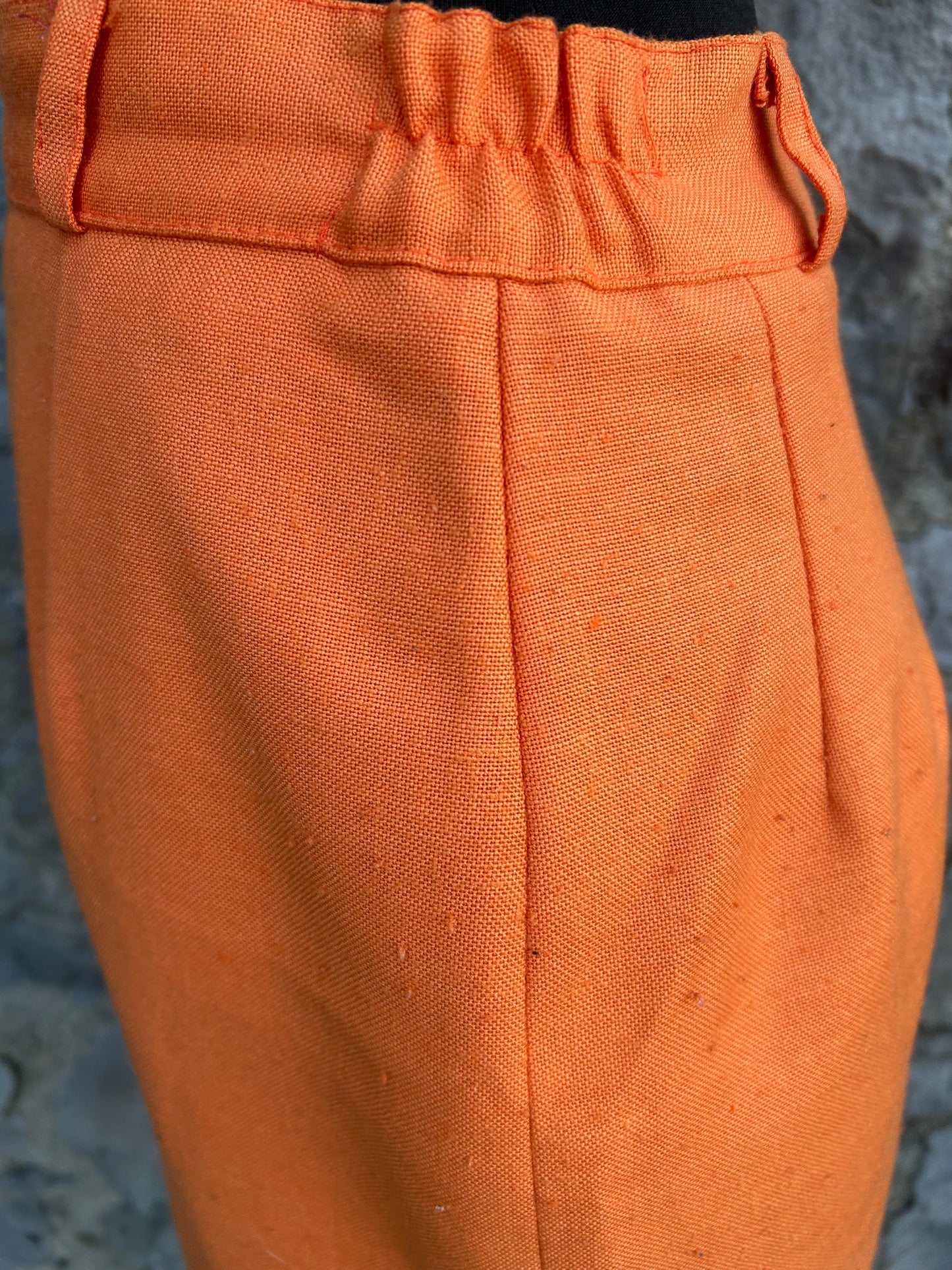 90s orange skirt uk 10