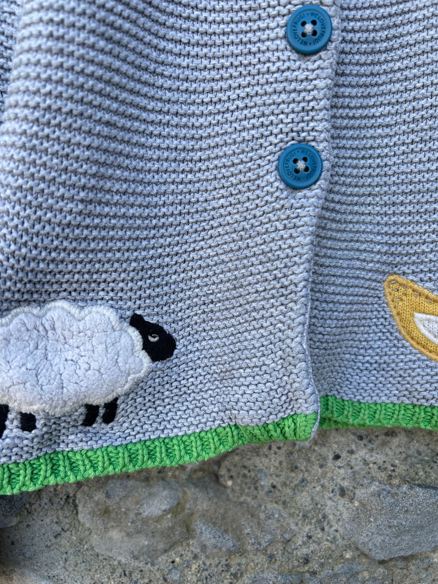 Animals grey cardigan 12-18m (80-86cm)