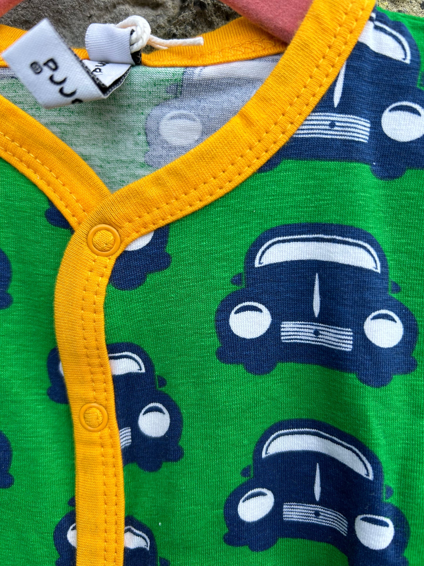 Green cars rompers 9m (74cm)