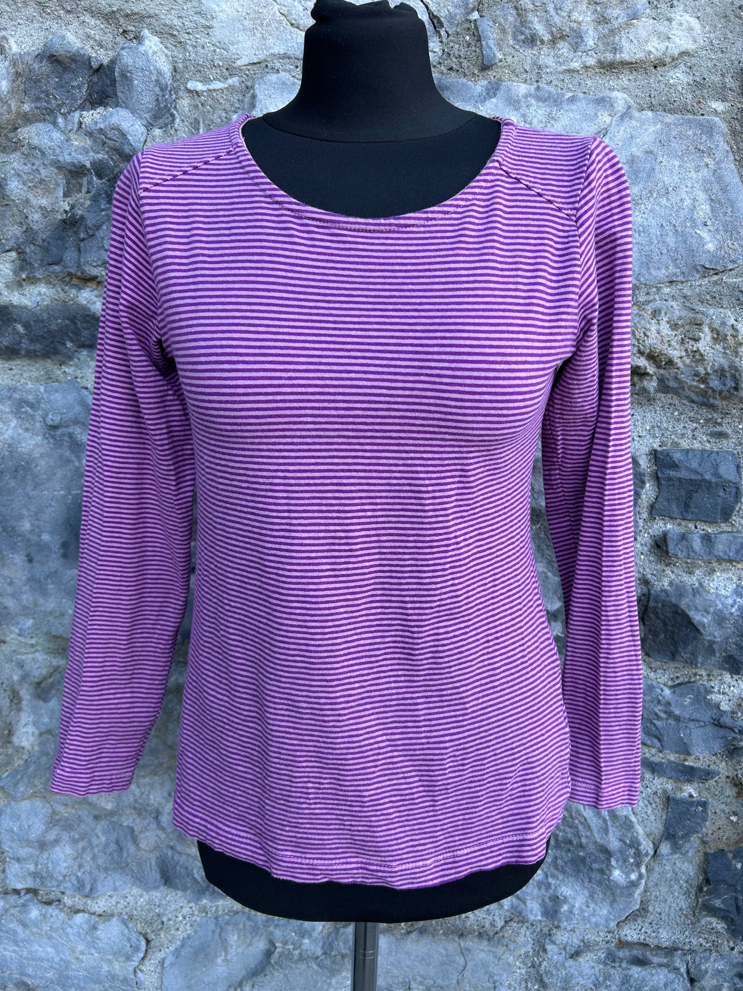 Purple stripy top uk 10