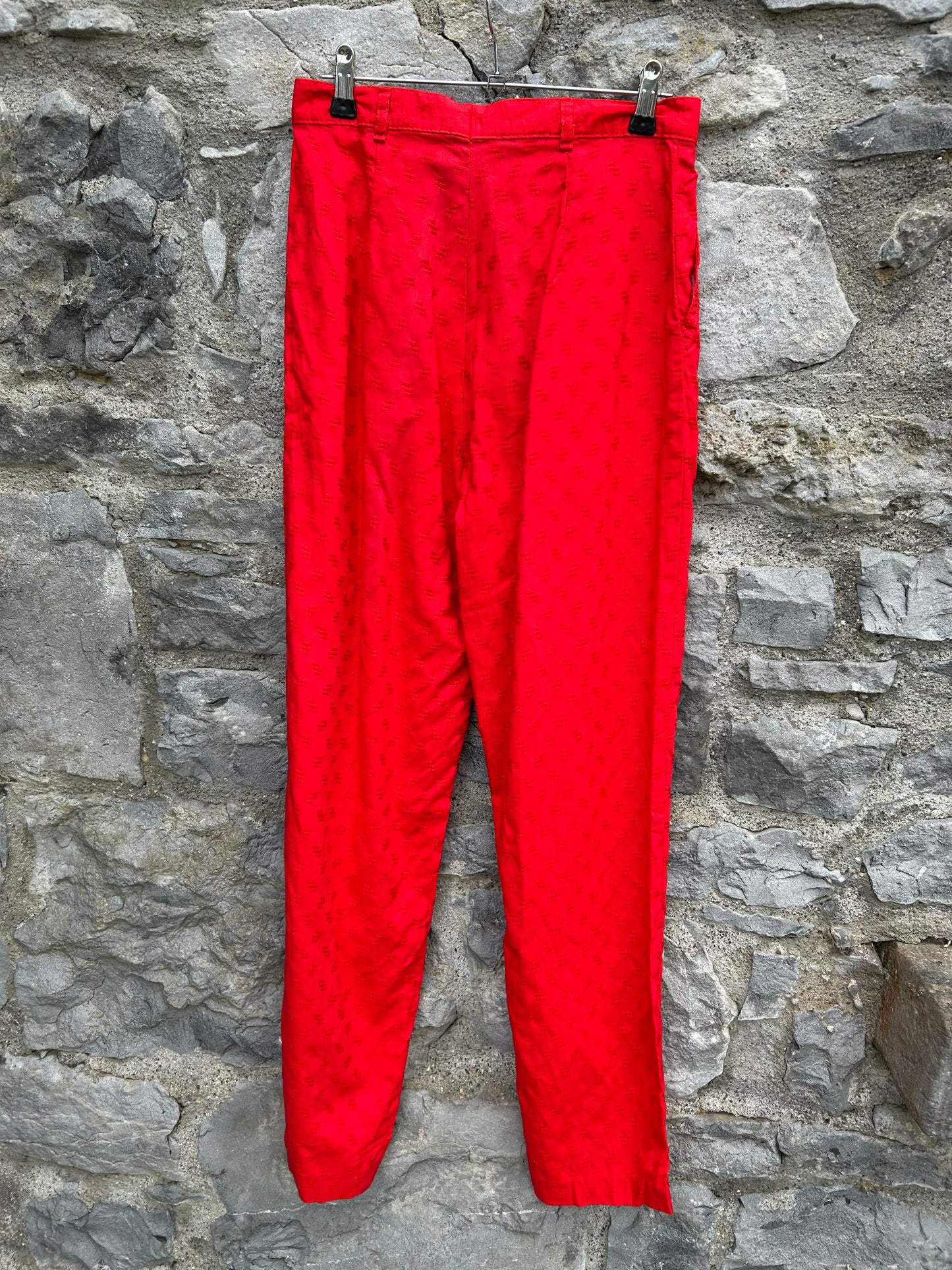 80s red pants uk 8