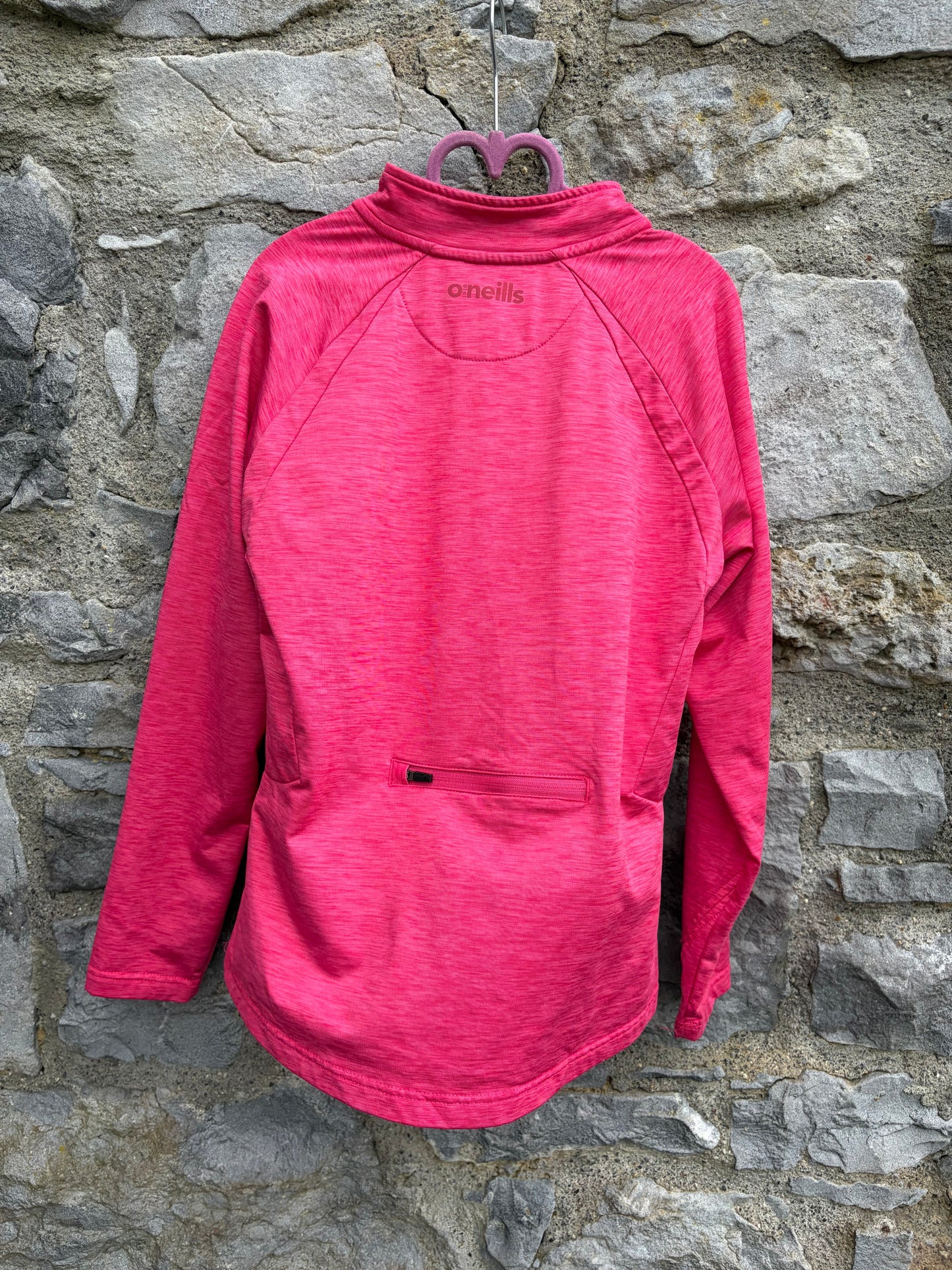 Pink half-zip top 9-10y (134-140cm)