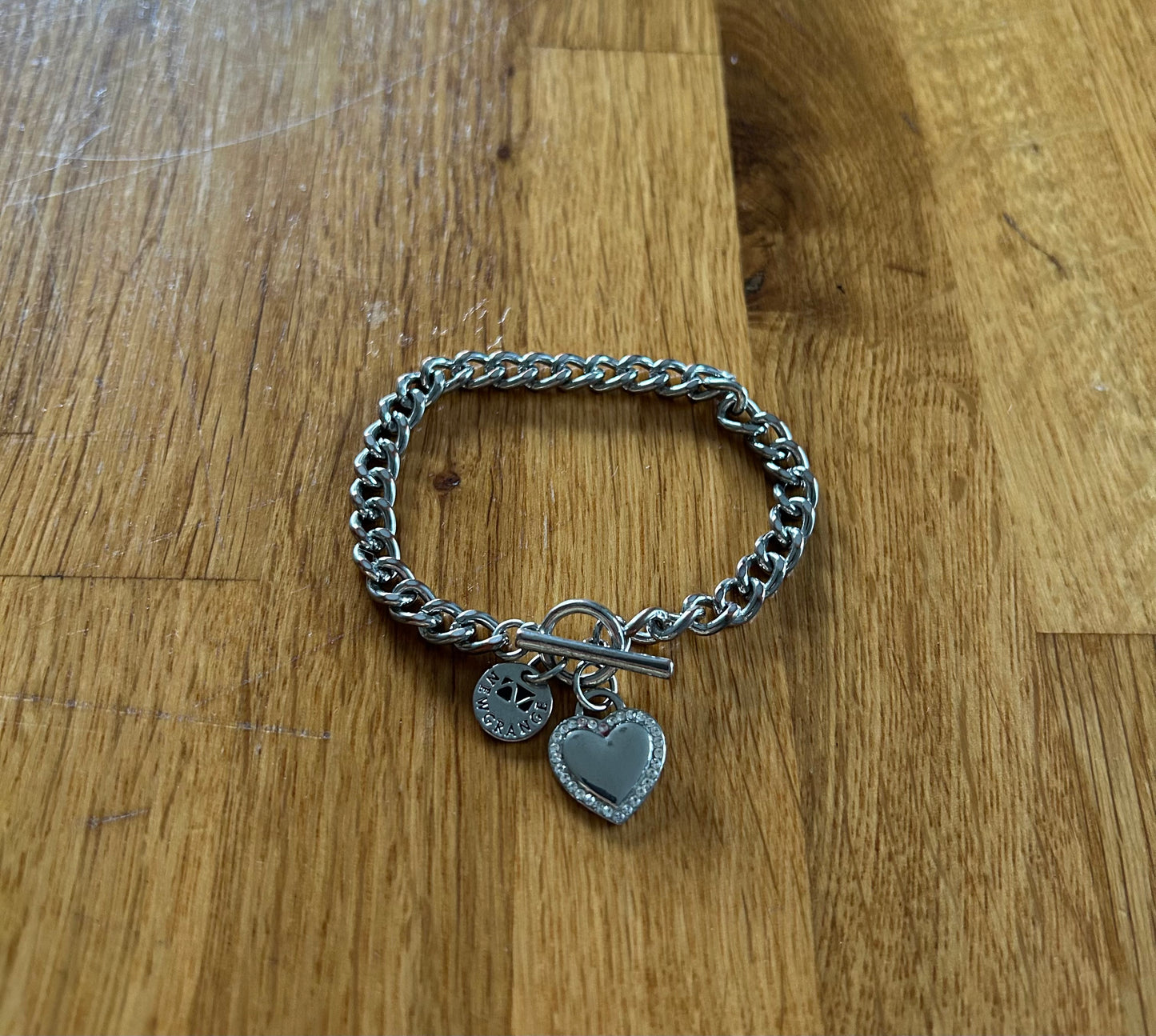 Heart charm bracelet