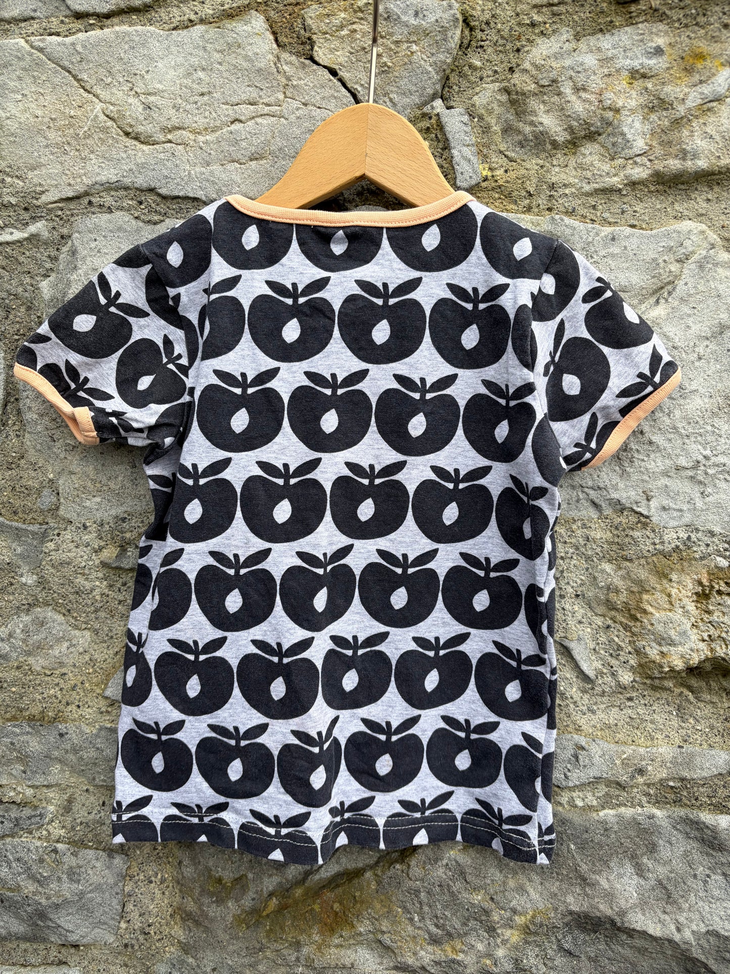 Apples grey T-shirt 3-4y (98-104cm)