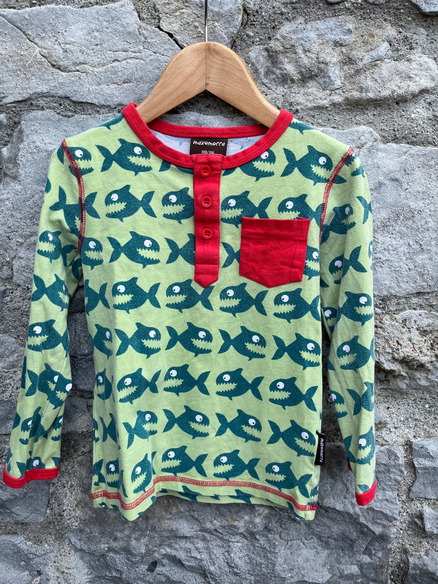 Piranha green top 5y (110cm)