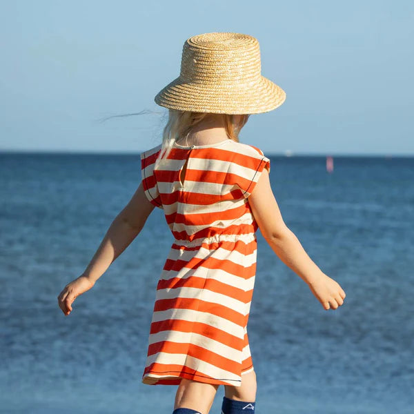 Love Sea red stripy dress 3y (98cm)