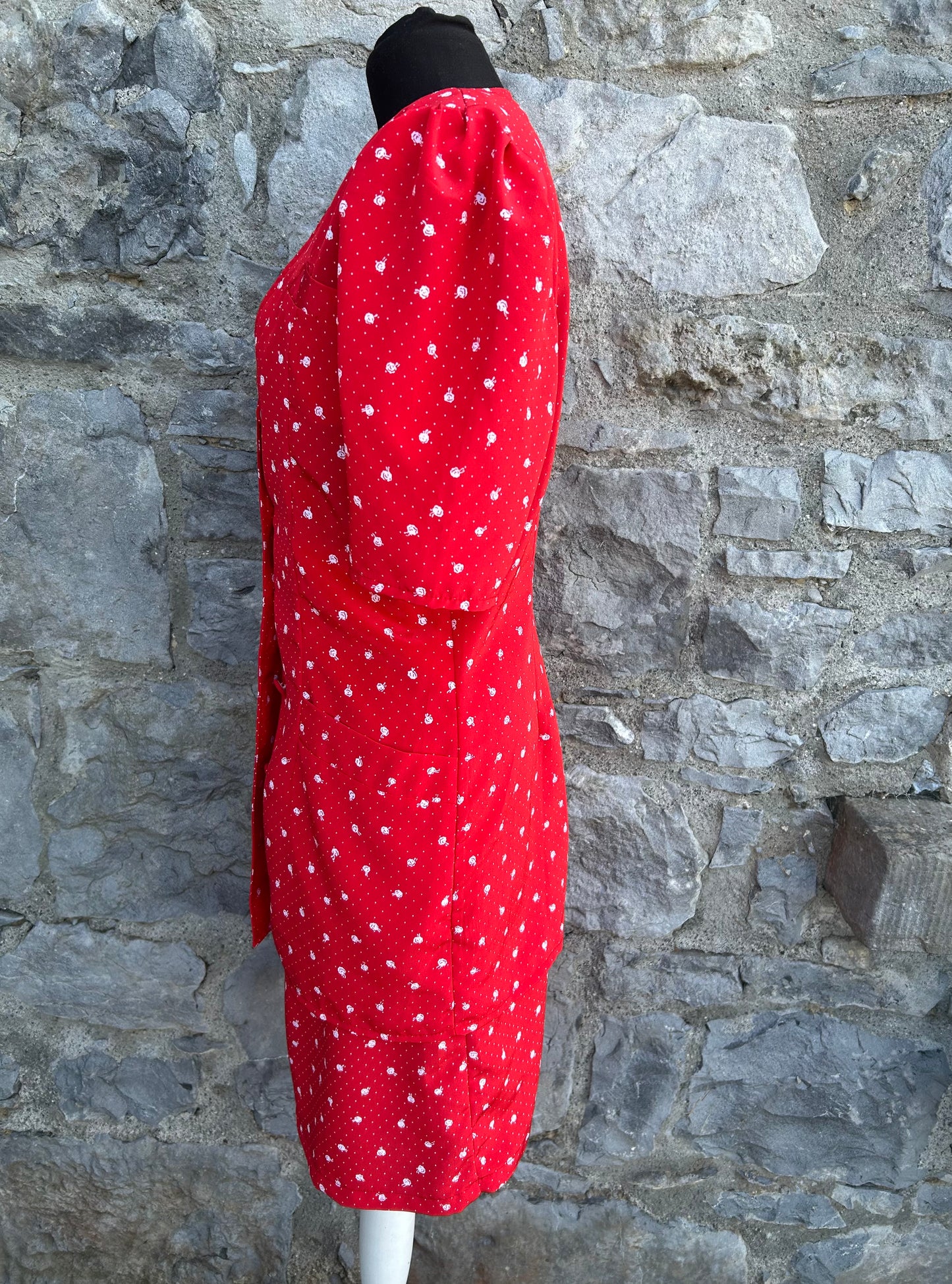 80s red suit uk 6