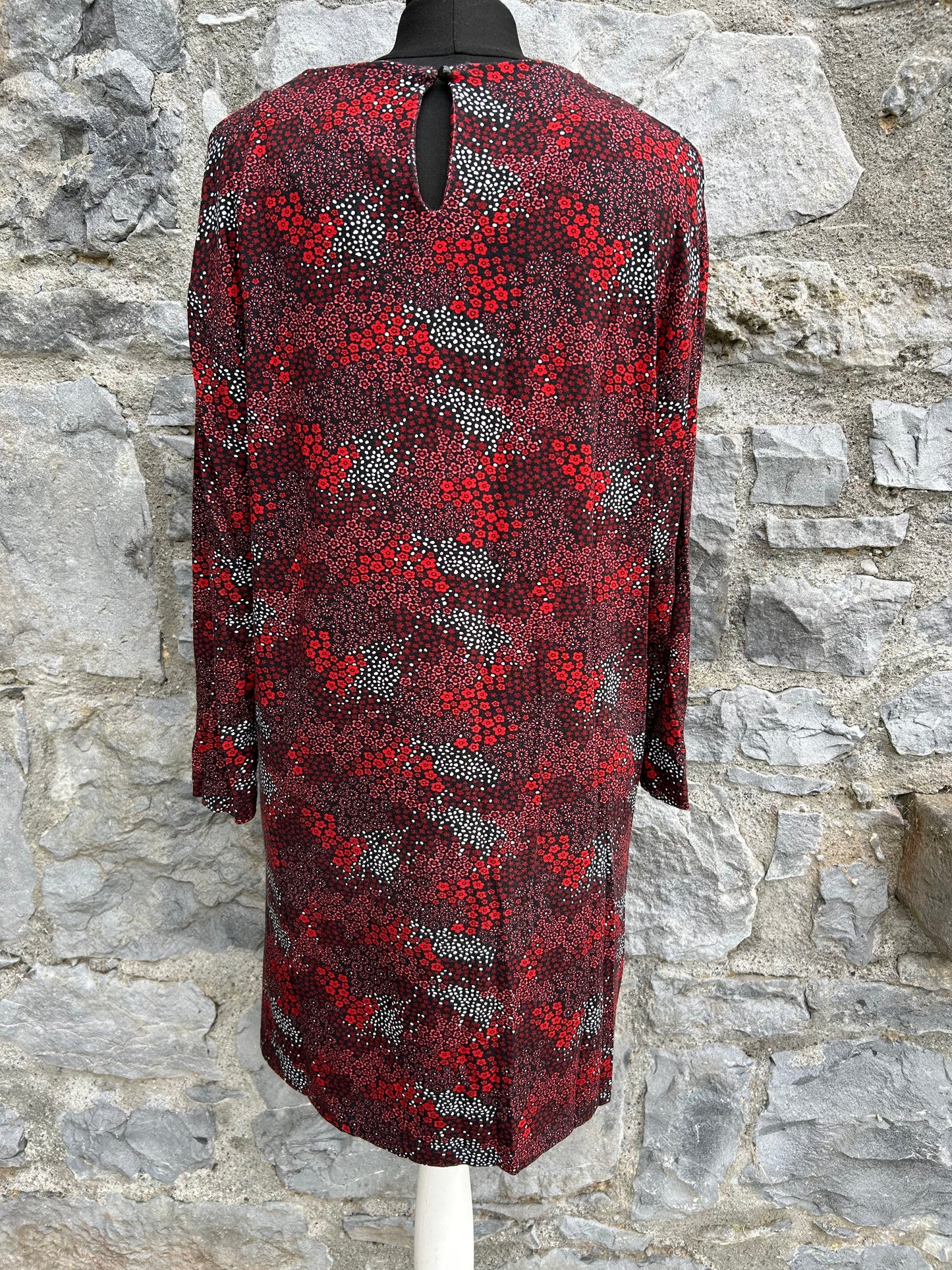 Red flowers dress uk 12-14
