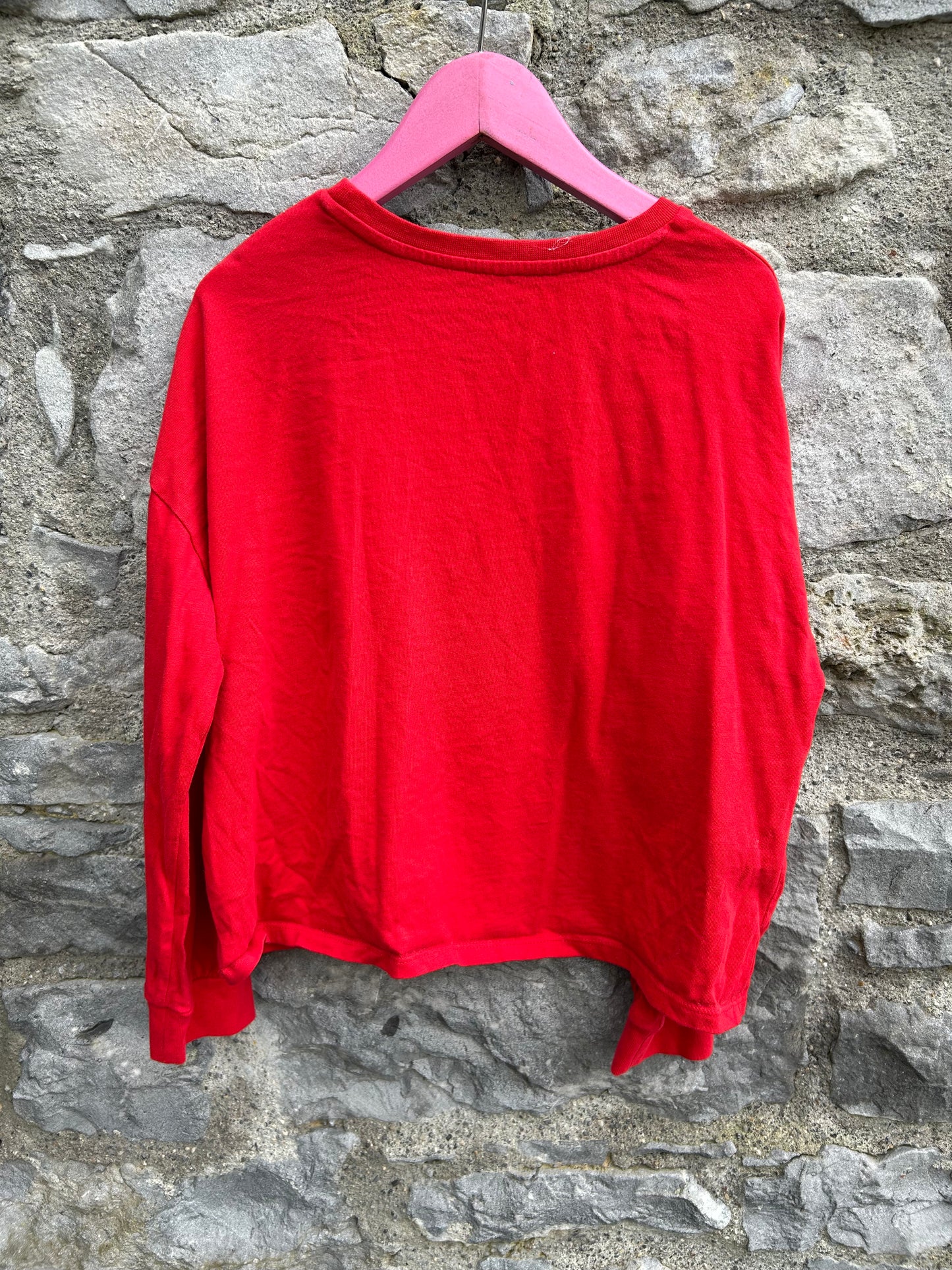 Yule red cropped top 8-9y (128-134cm)