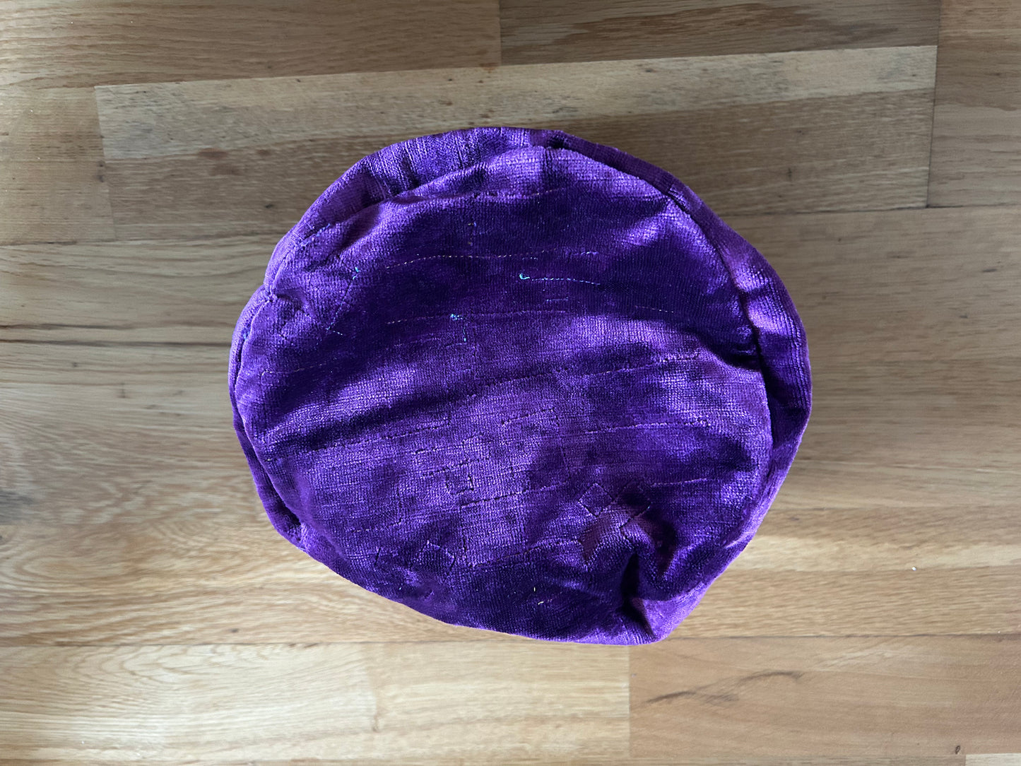 Purple velvet hat
