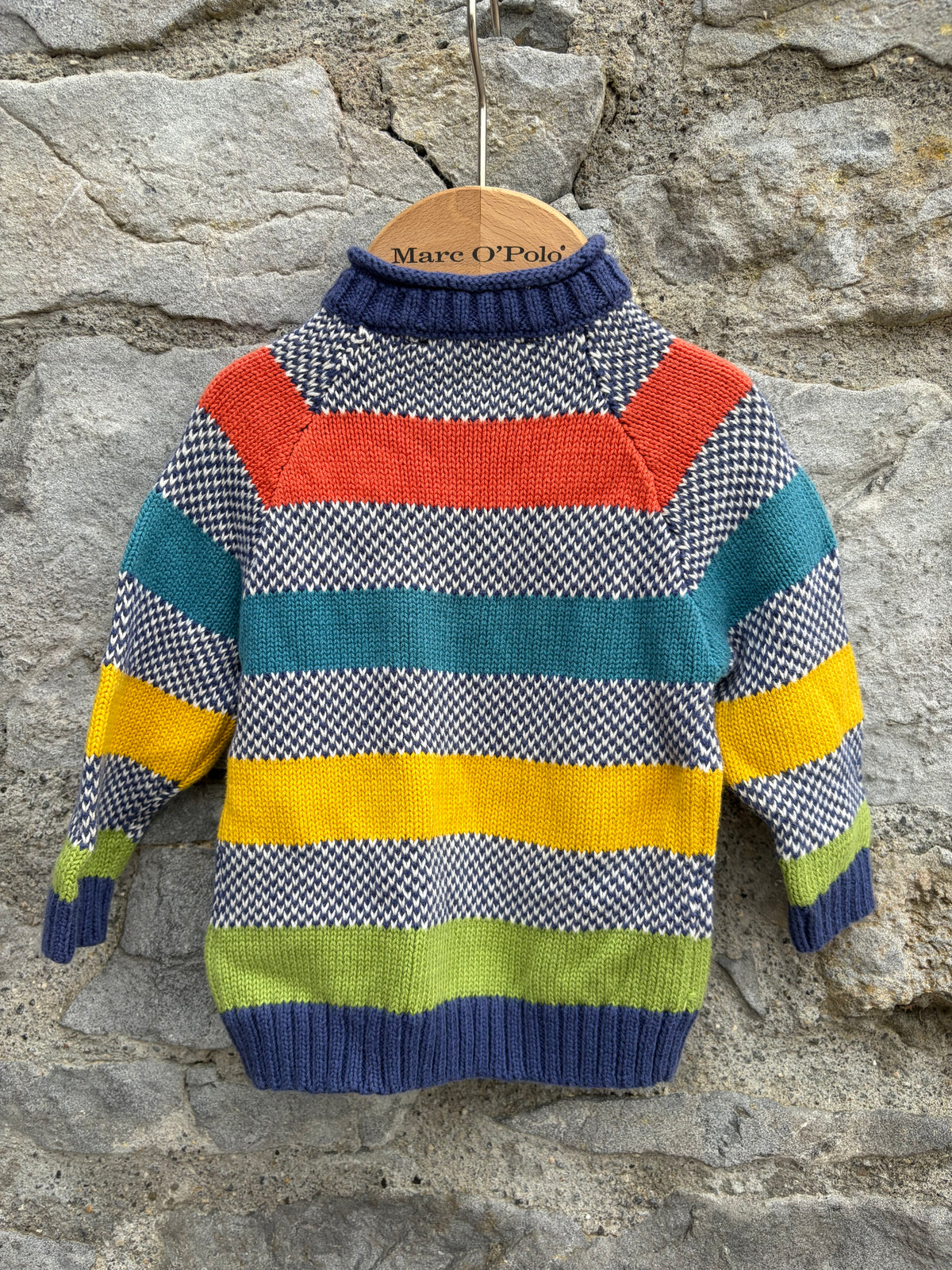 Colourful panels high neck jumper 0-3m (56-62cm)