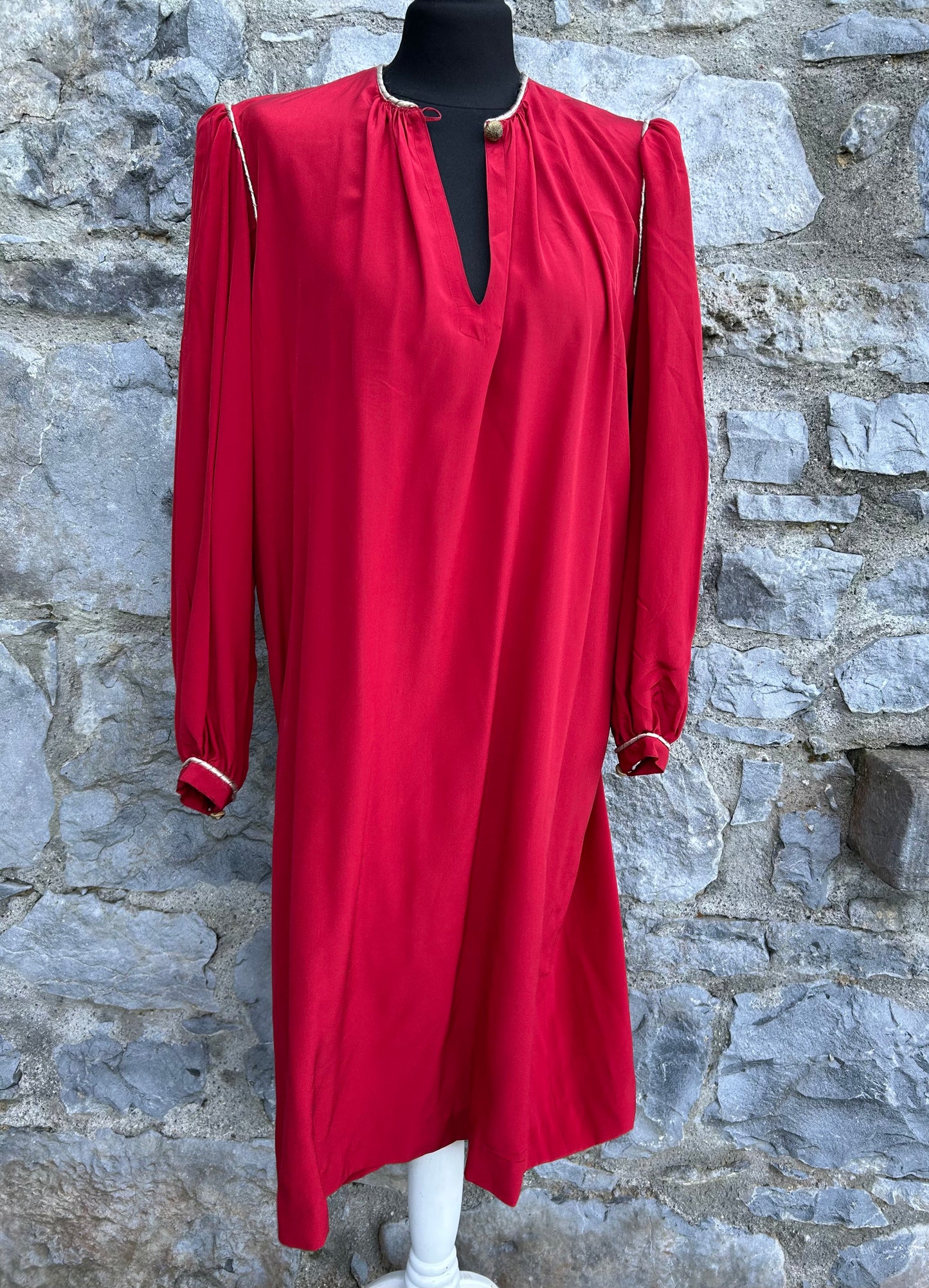 80s red dress uk 12-14
