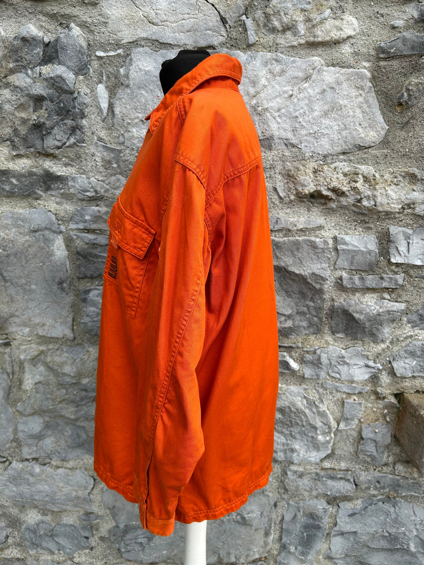 90s orange shirt uk 10-12
