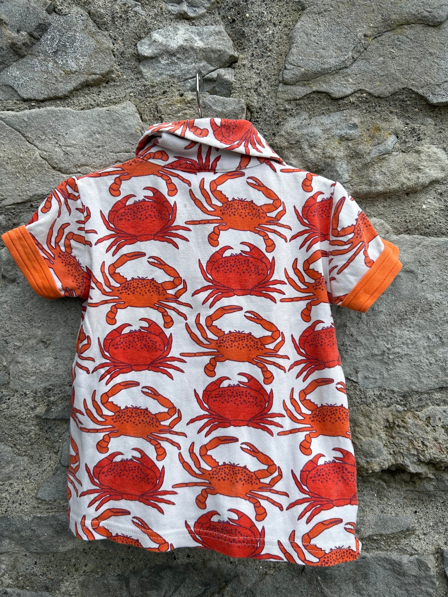 Red crabs polo top 12-18m (80-86cm)