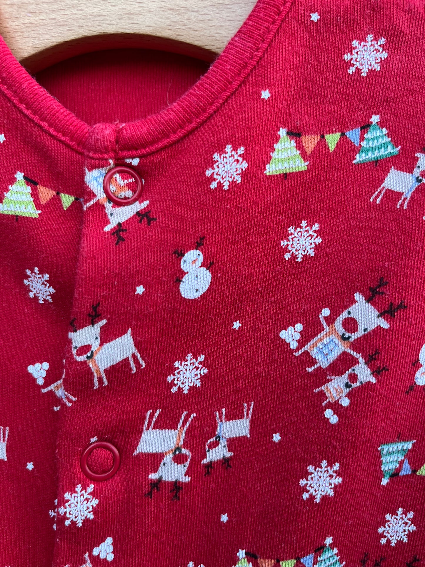 Christmas red onesie 0-3m (56-62cm)