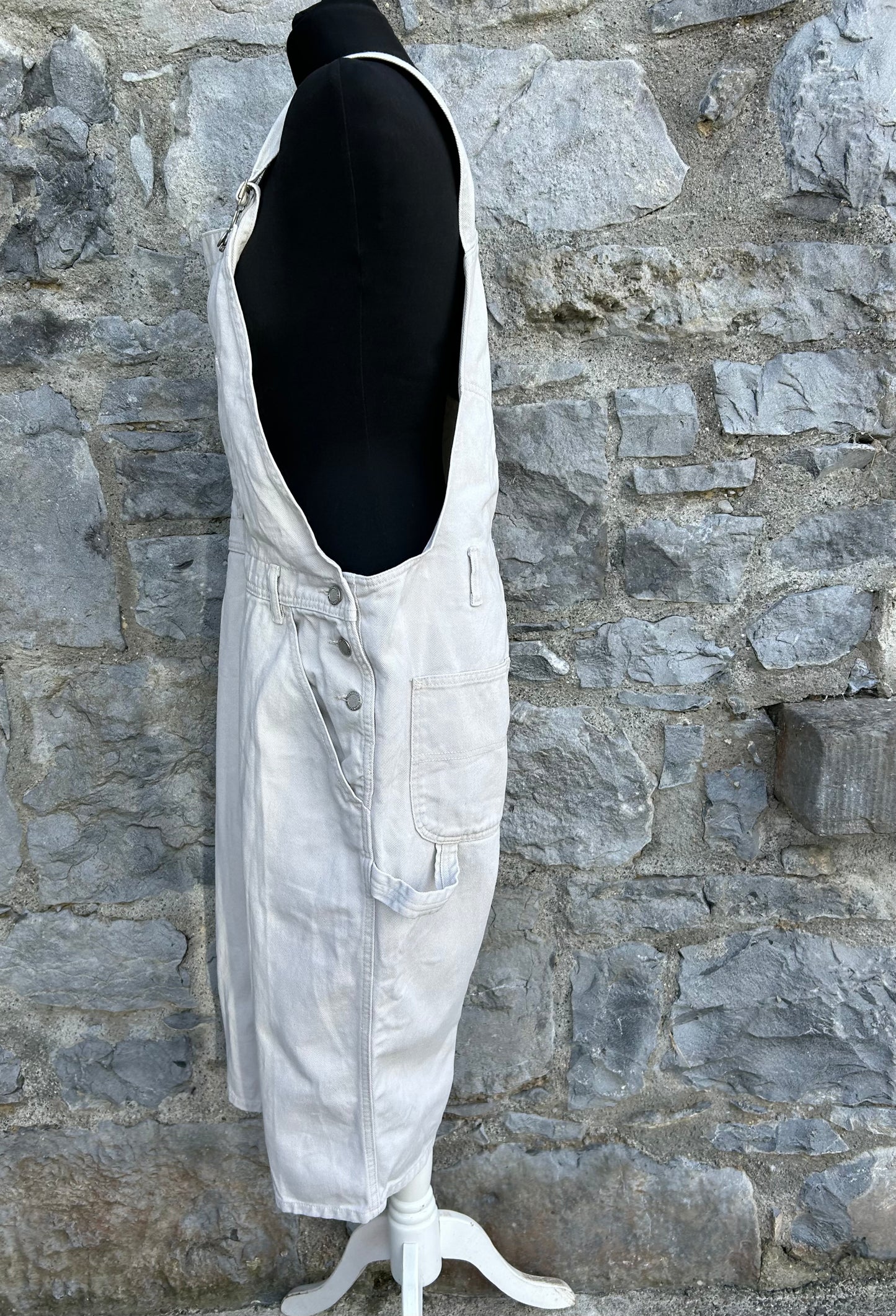 90s beige denim dungarees XL