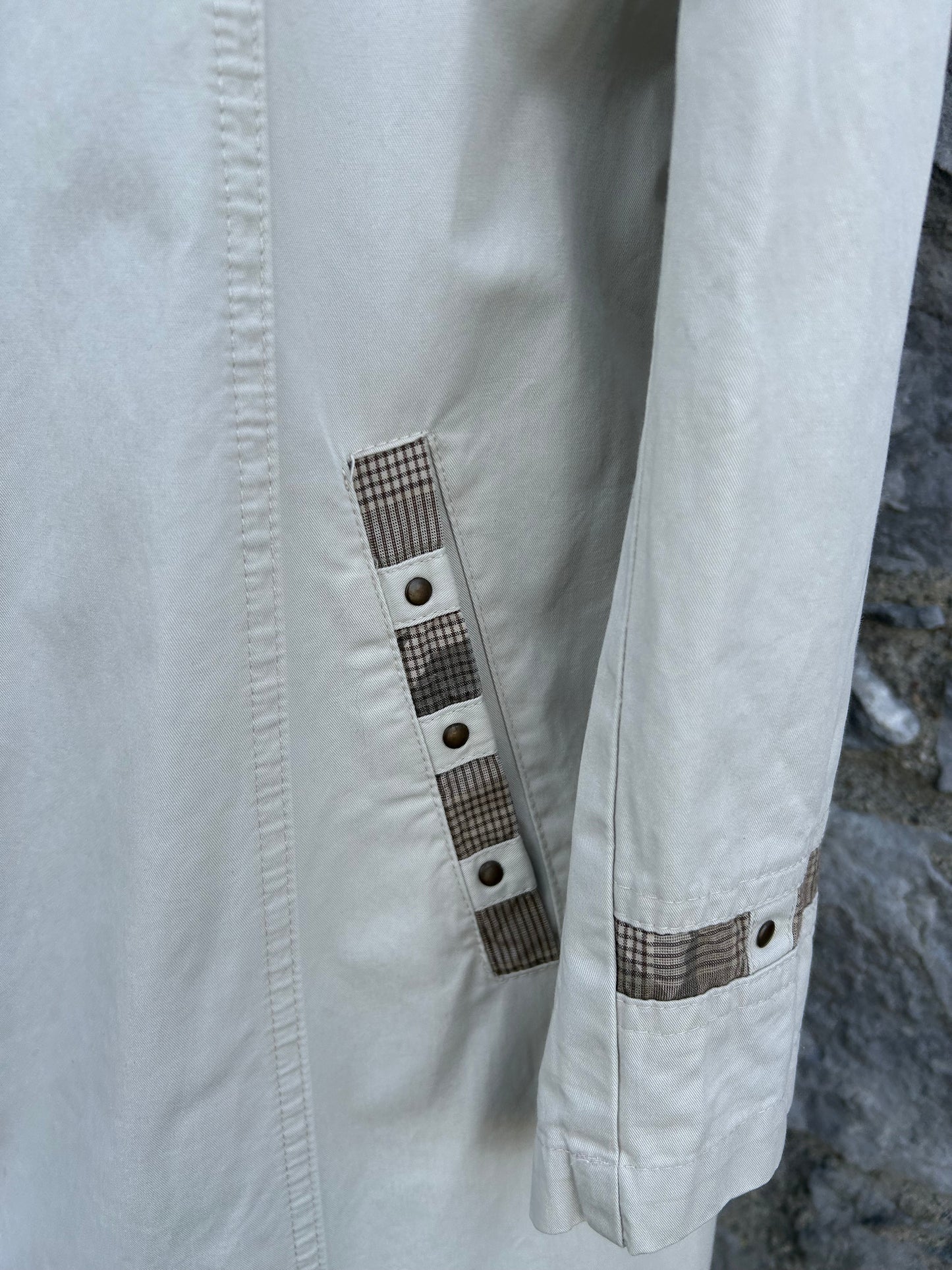 90s beige maxi coat uk 8-10