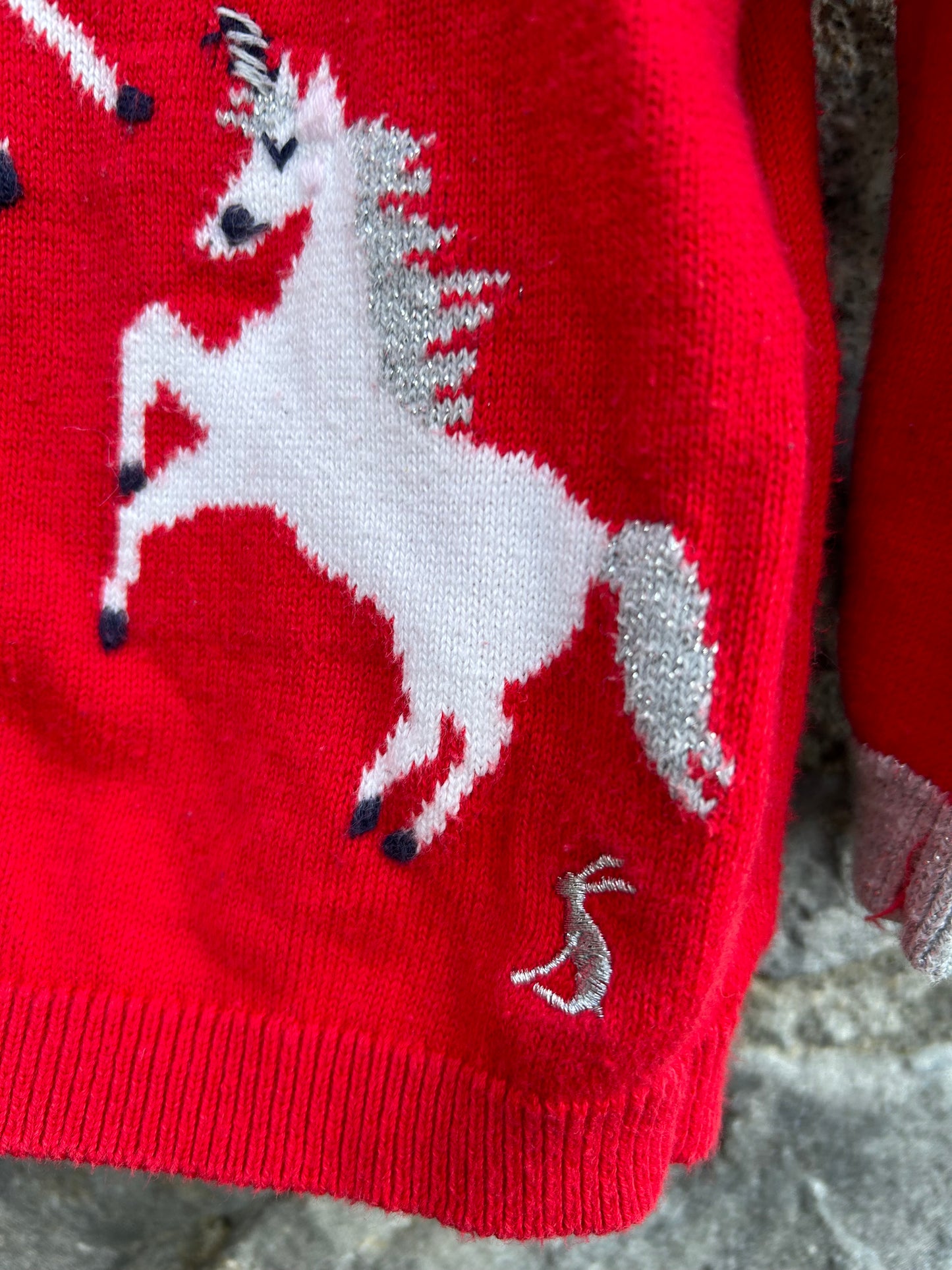 Red unicorn red cardigan 18-24m (86-92cm)