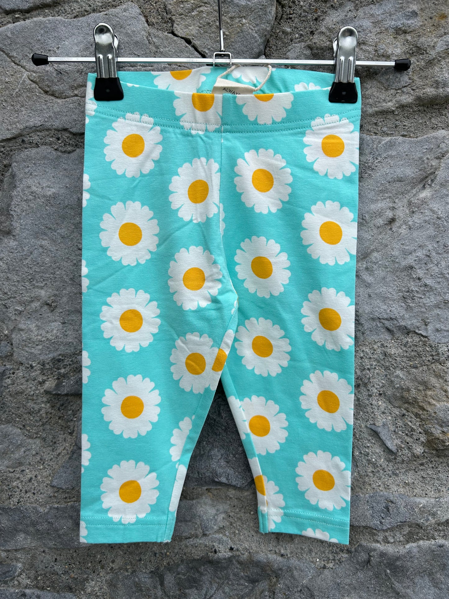 Blue daisies cropped leggings 9-12m (74-80cm)